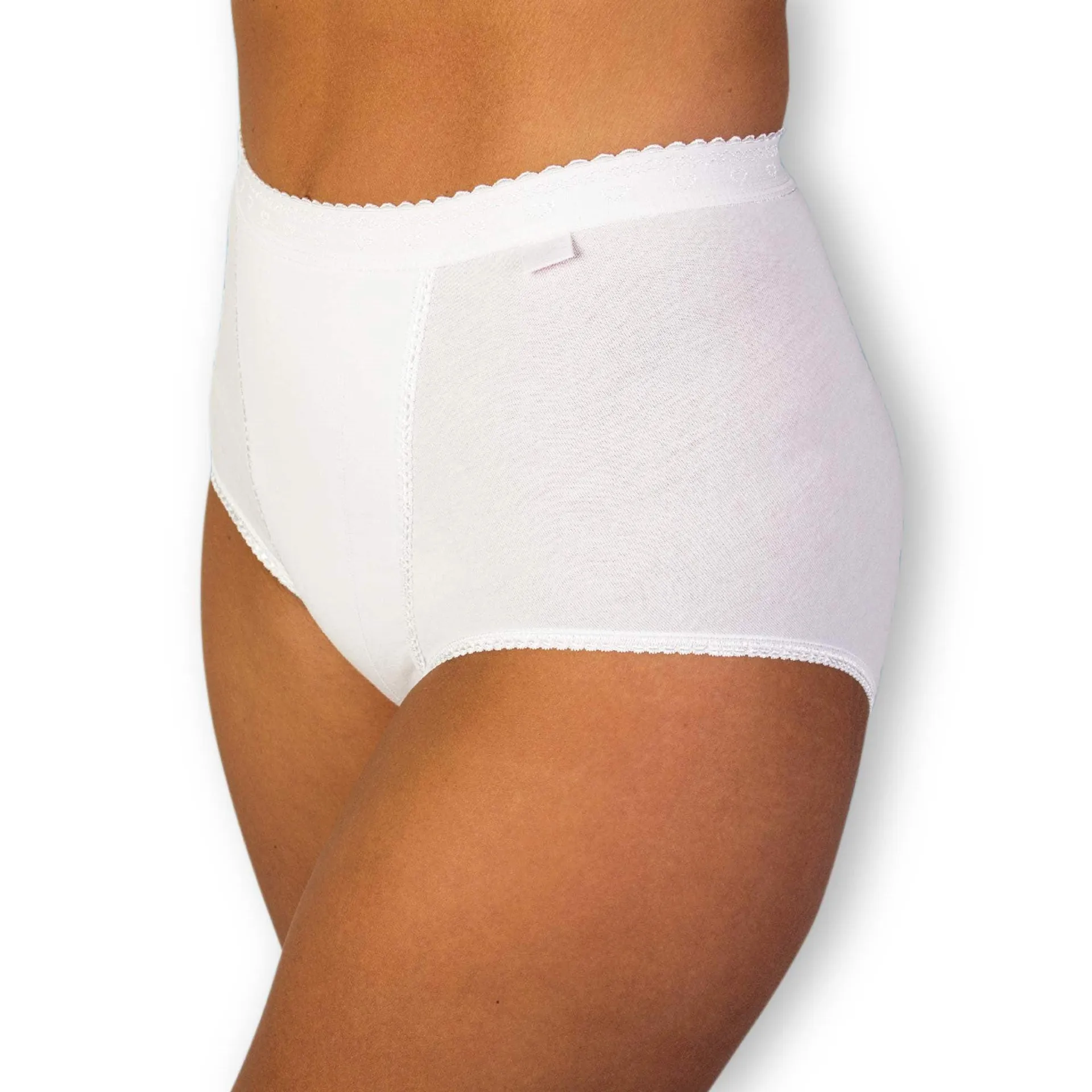 Tru Lingerie Control Briefs 2 Pack - White