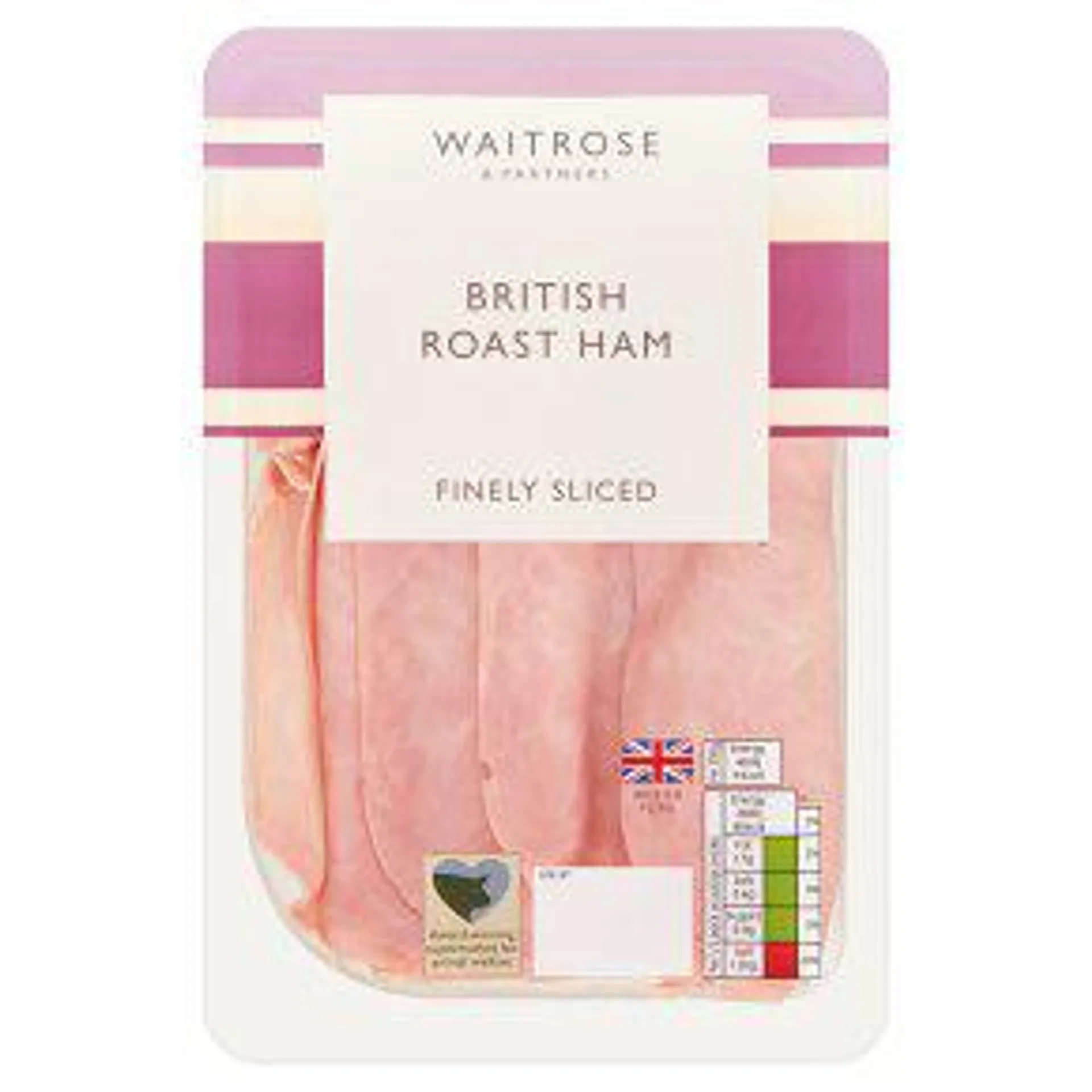 Waitrose British Finely Sliced Ham