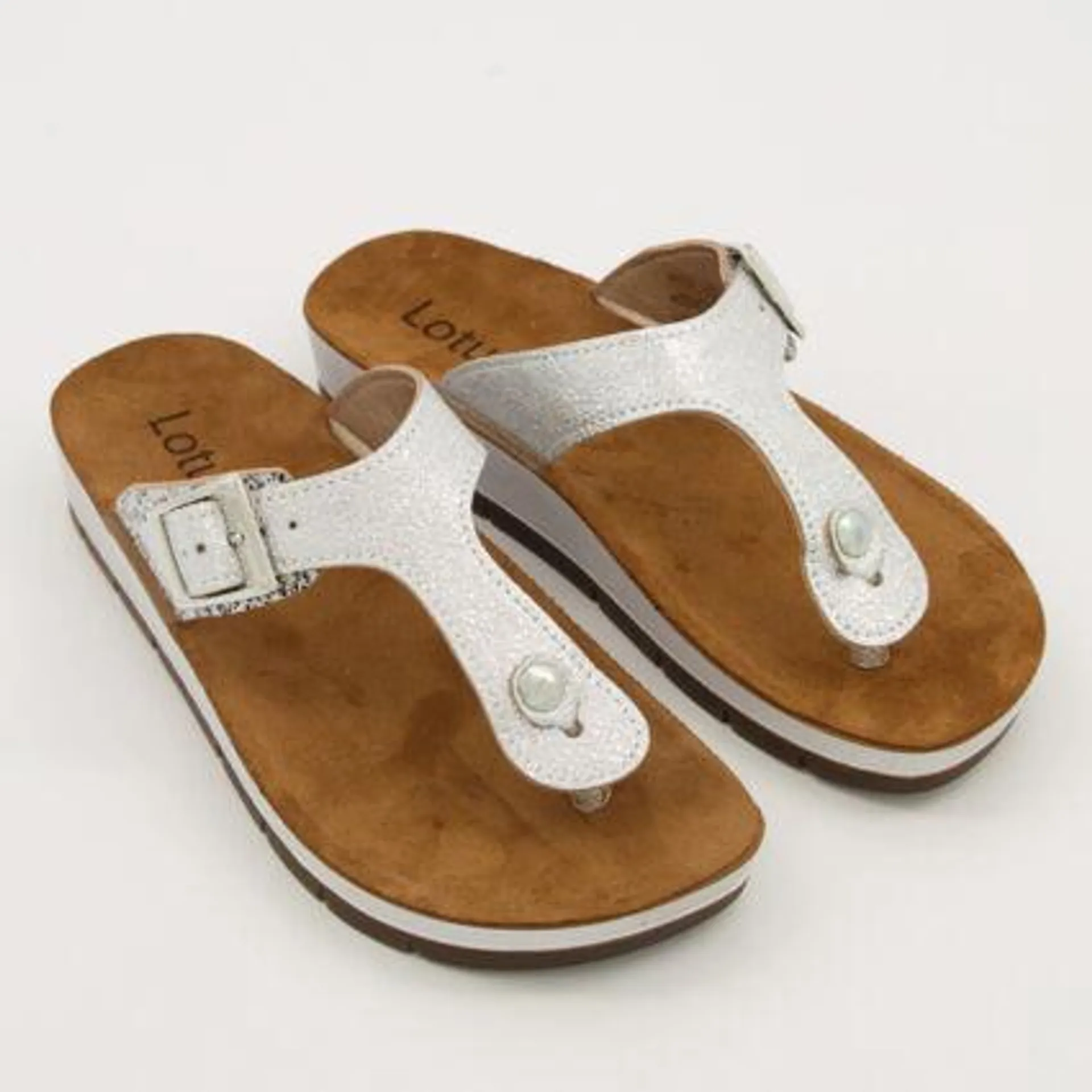 Silver Tone Pescara Sandals