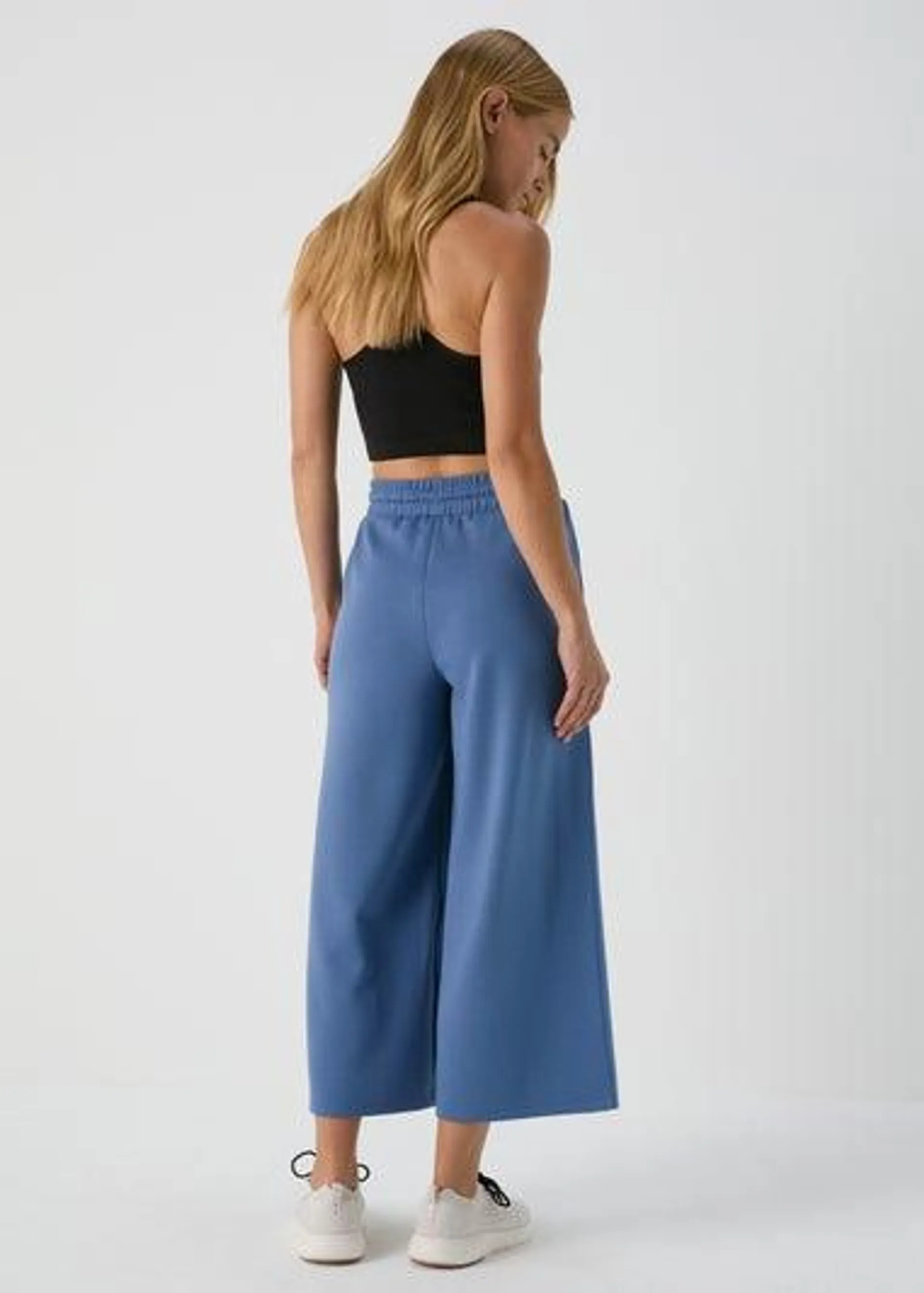 Souluxe Blue Wide Leg Trousers