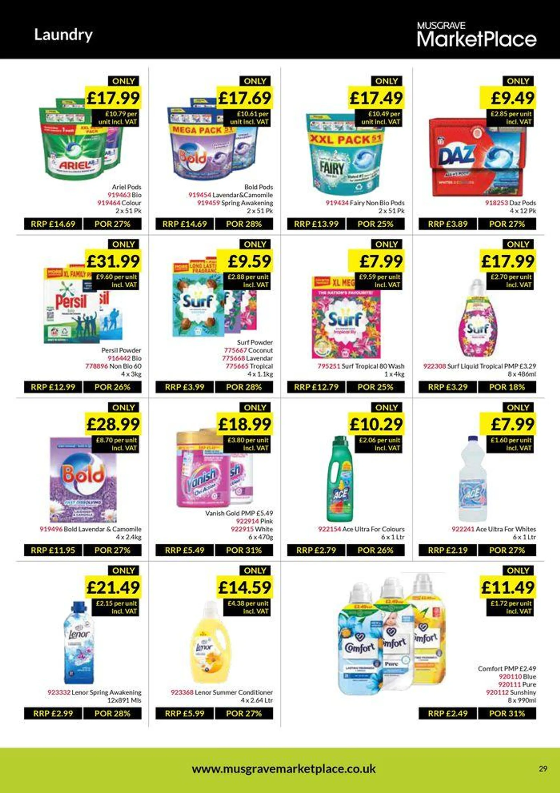 RETAIL DEALS - 29