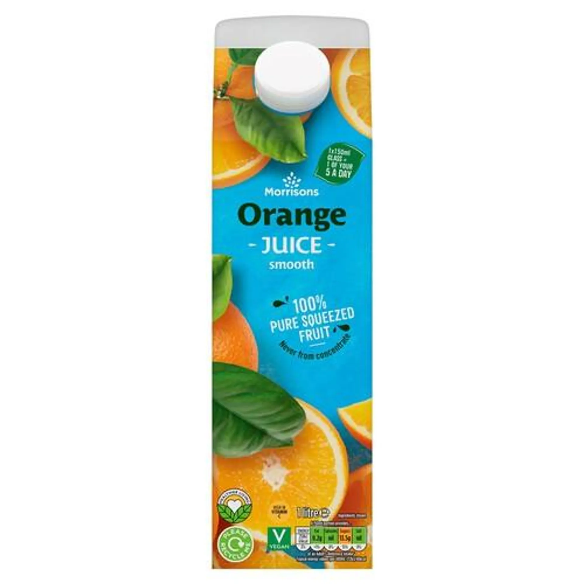 Morrisons 100% Fruit Smooth Orange Juice