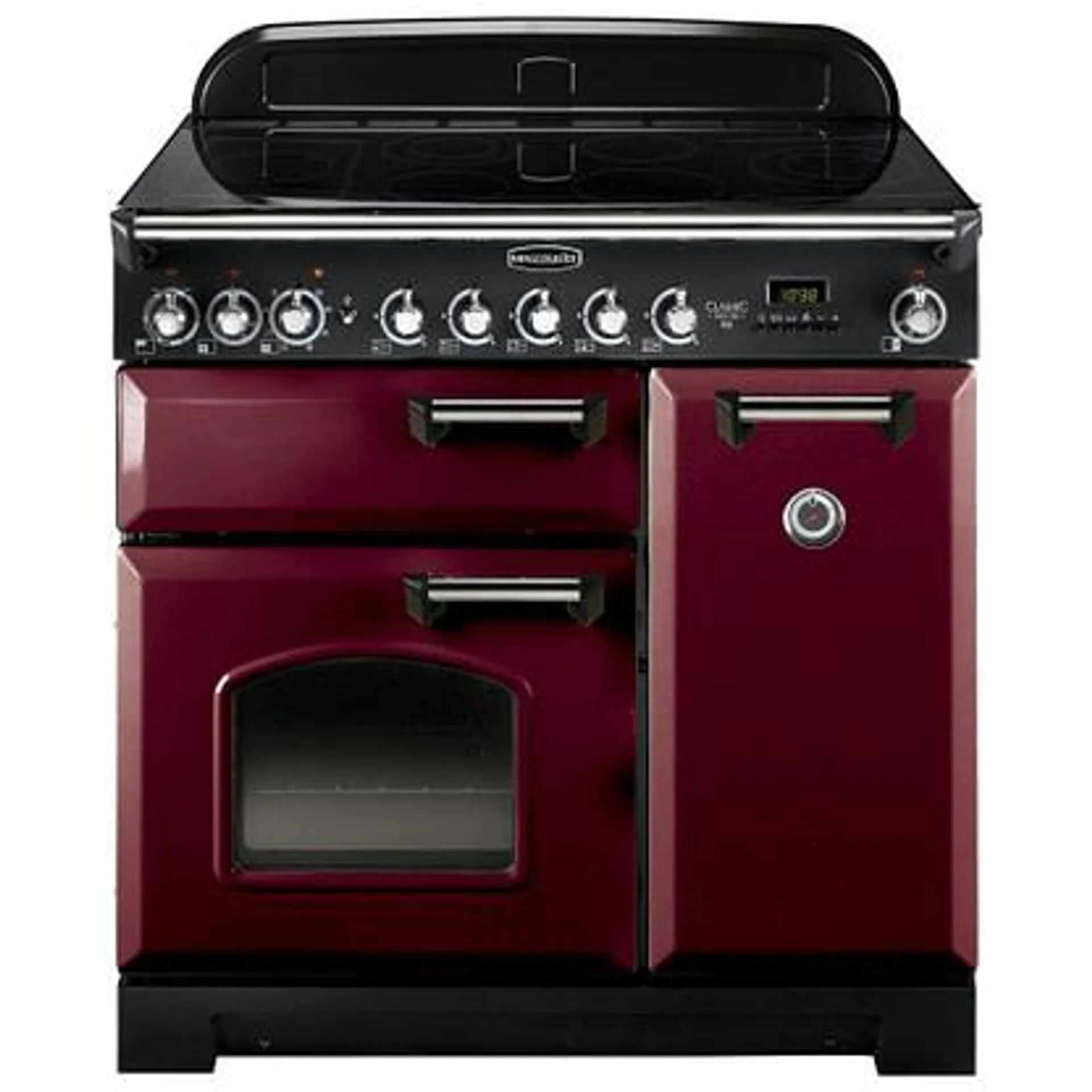 Rangemaster CDL90ECCY/C Classic Deluxe 90cm Ceramic Range Cooker 84500 – CRANBERRY