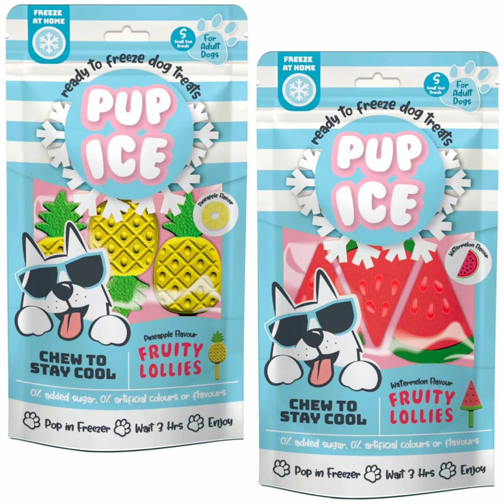 Pup Ice Fruity Lollies 3pk - Watermelon