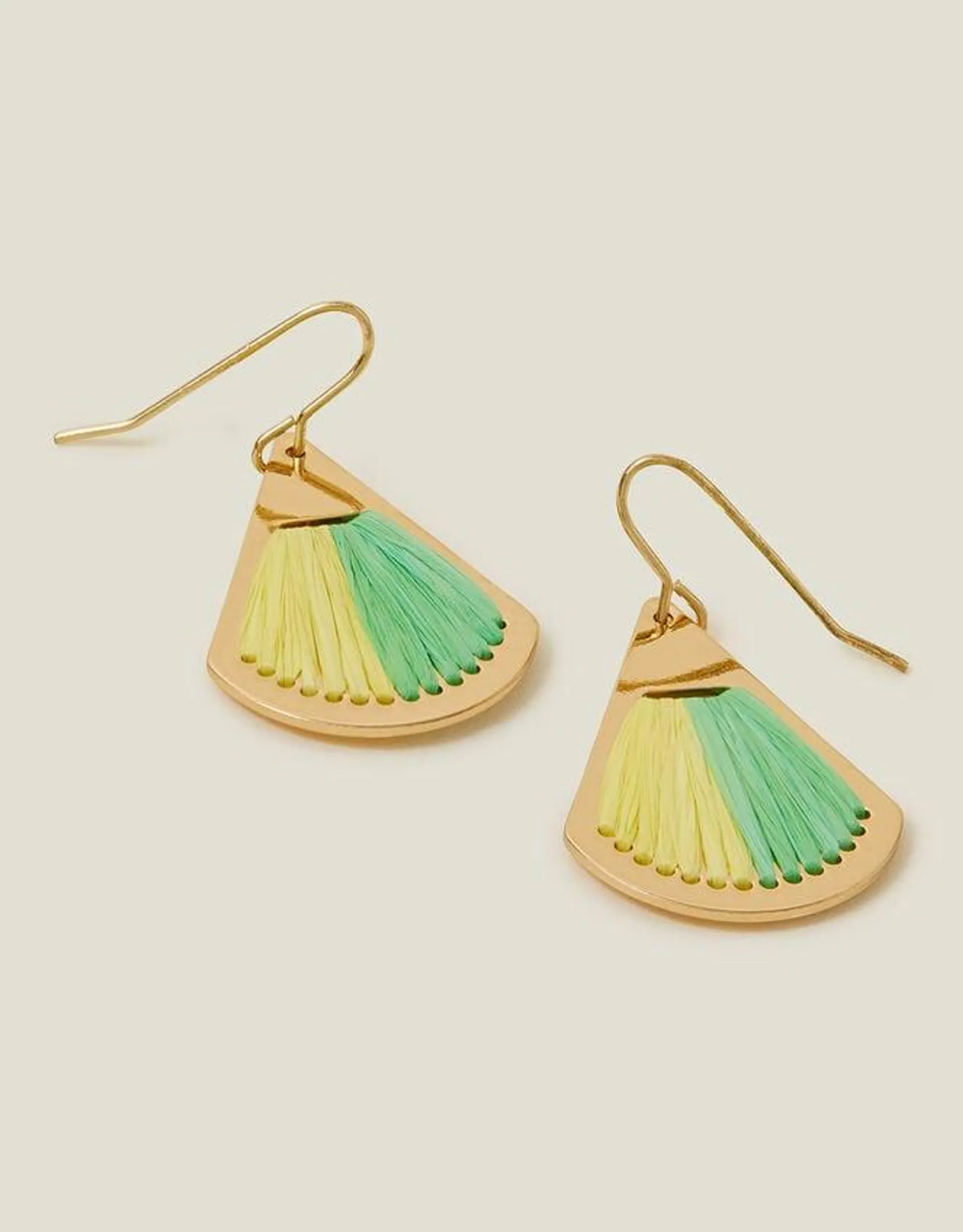 Raffia Inlay Earrings