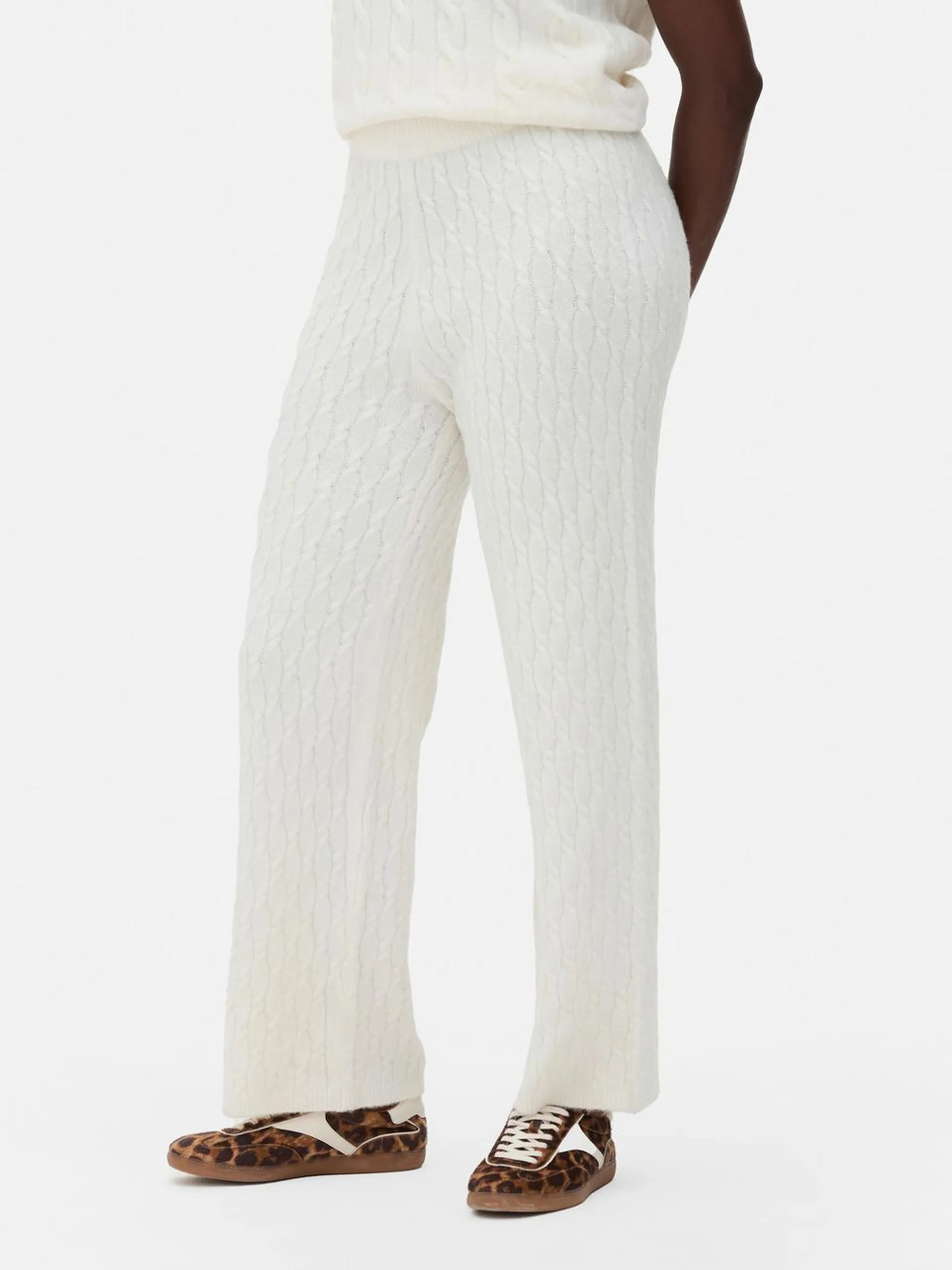 Co-ord Cable Knit Trousers