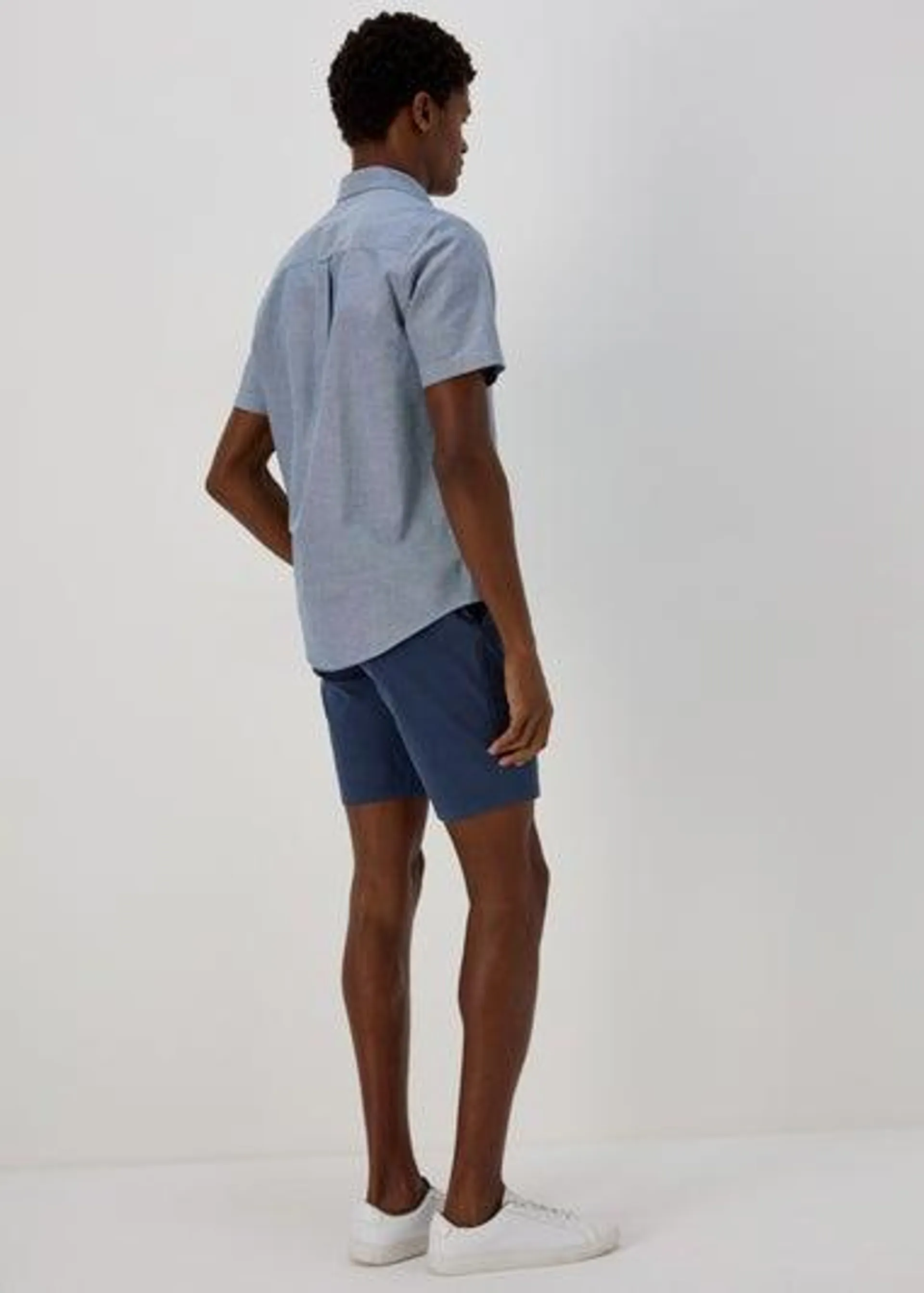 Navy Slim Fit Chino Shorts