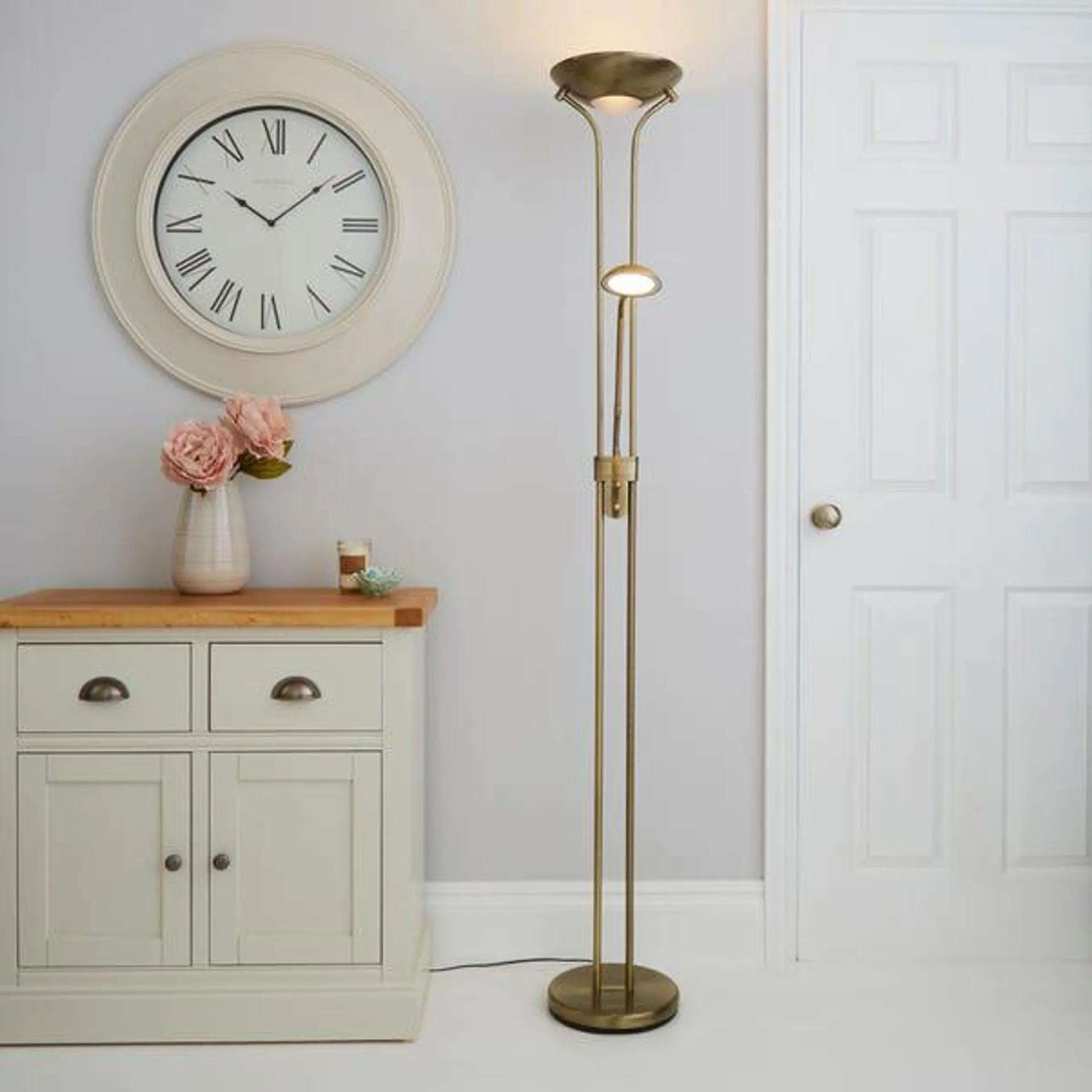 Father and Child 2 Arm Floor Lamp