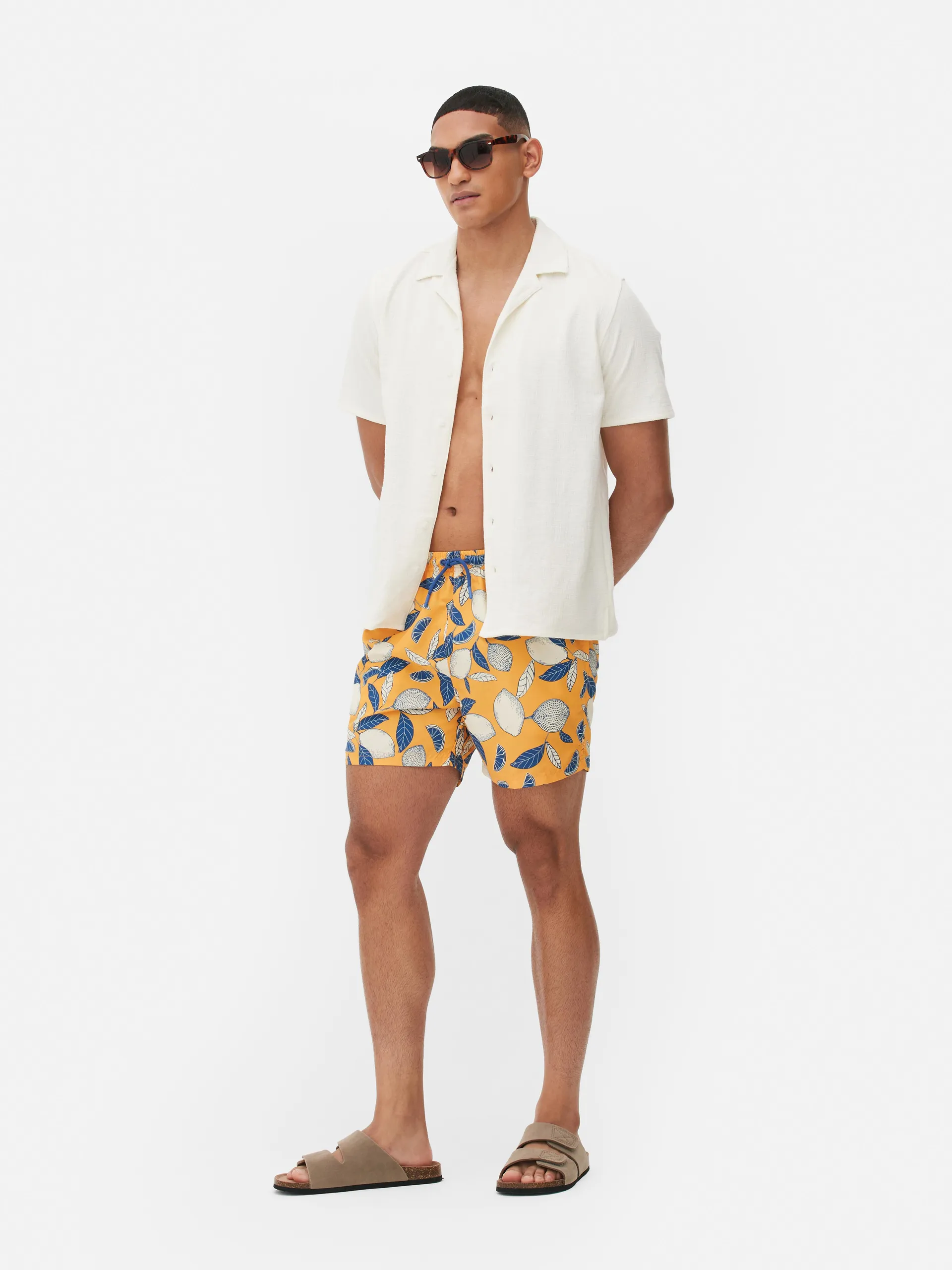 Lemon Floral Board Shorts