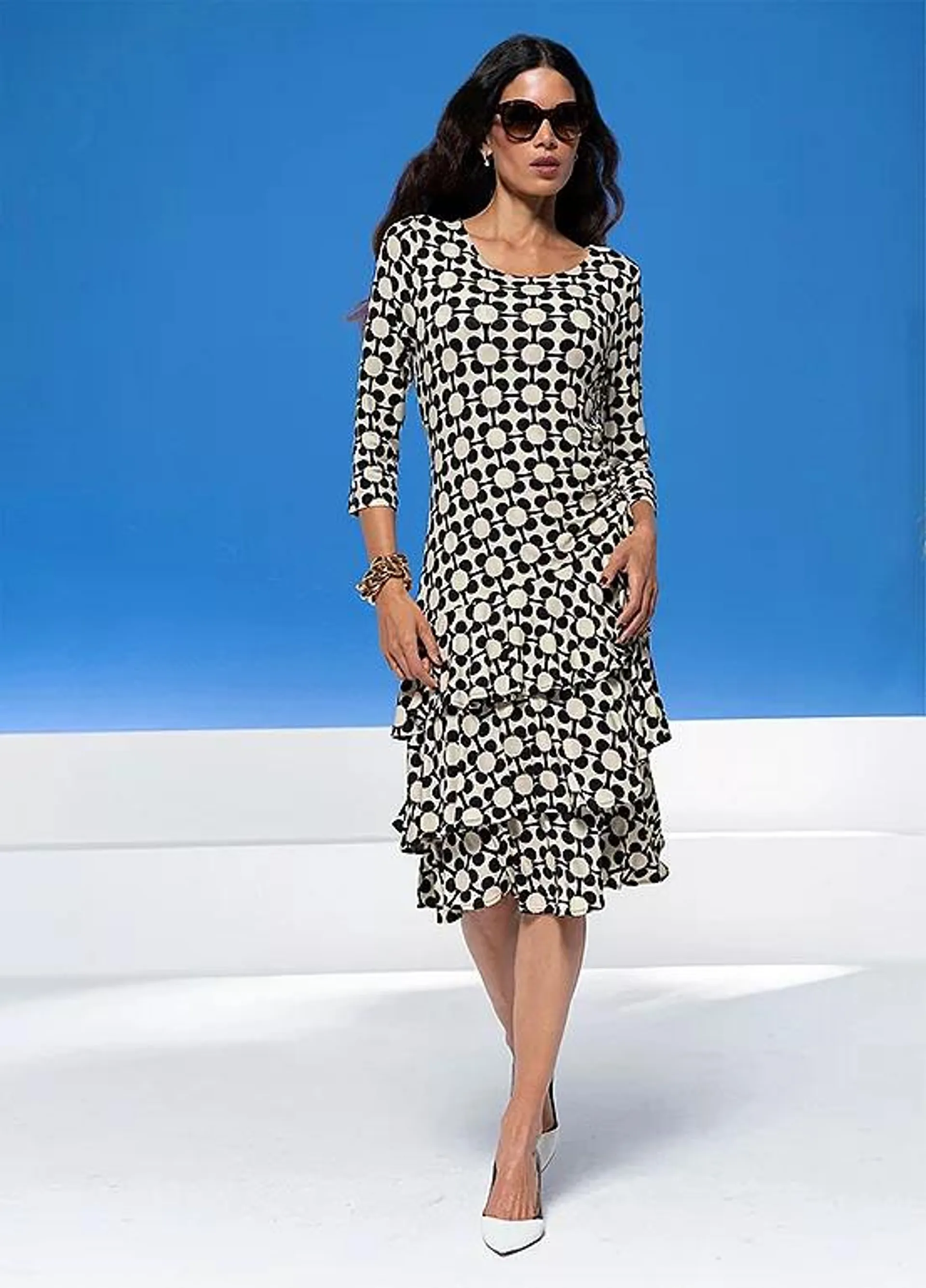 Heine Floral Print Jersey Dress