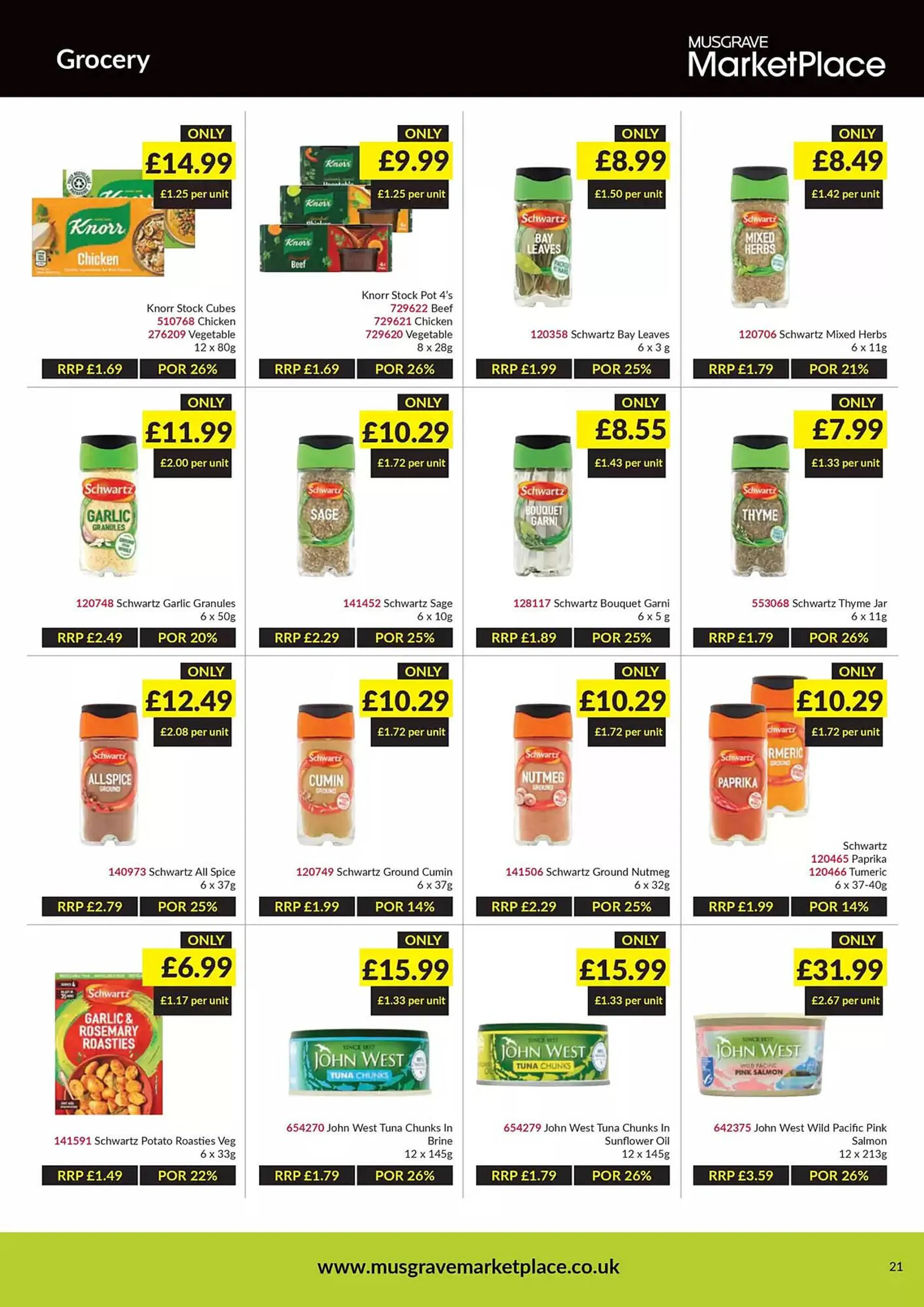 Musgrave MarketPlace leaflet from 6 January to 26 January 2025 - Catalogue Page 21