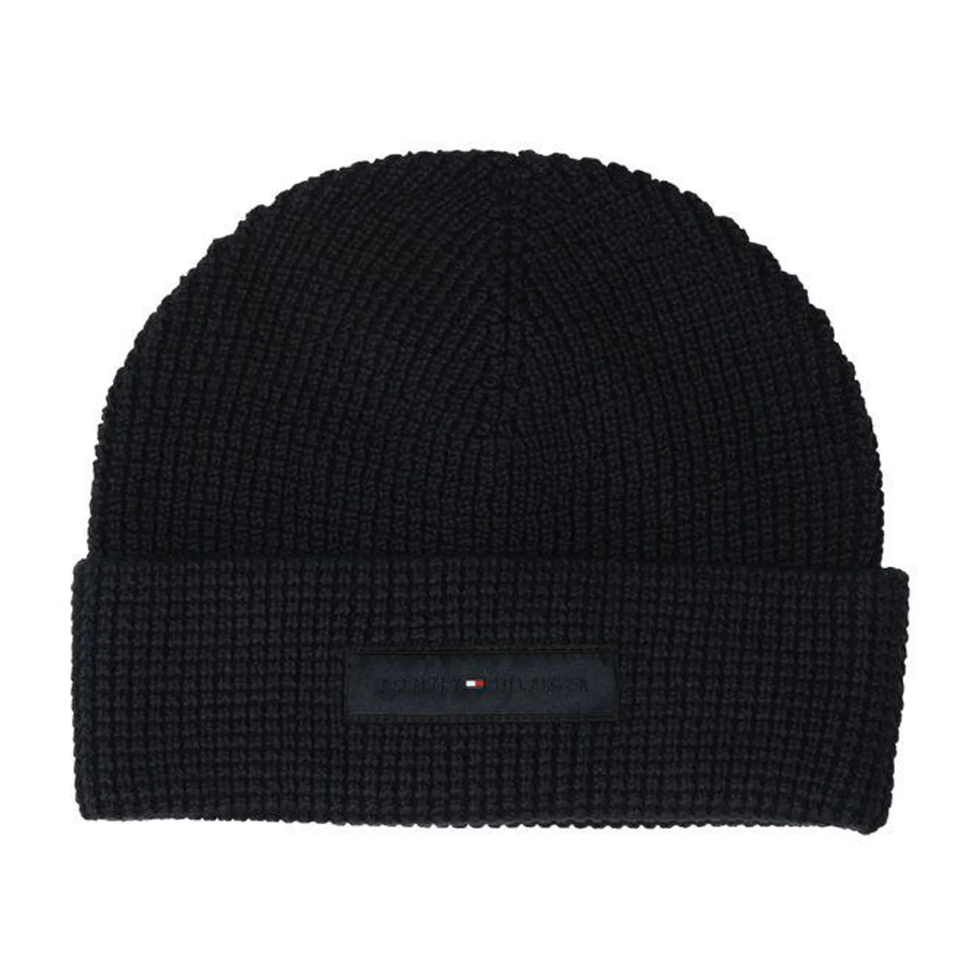 Tommy Hilfiger Mens 1985 Waffle Knit Beanie Hat in Navy