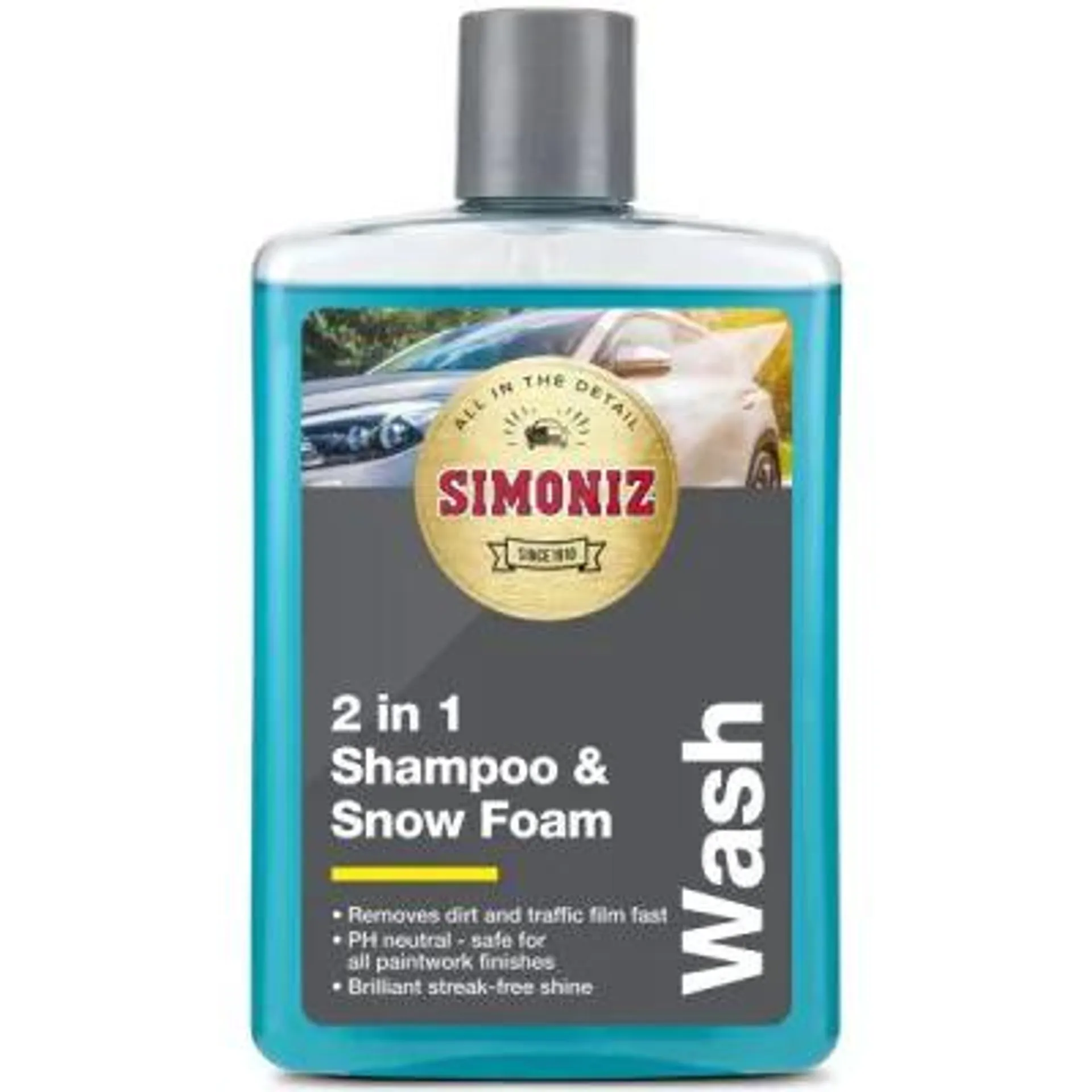 simoniz 2 in 1 shampoo & snow foam 475ml