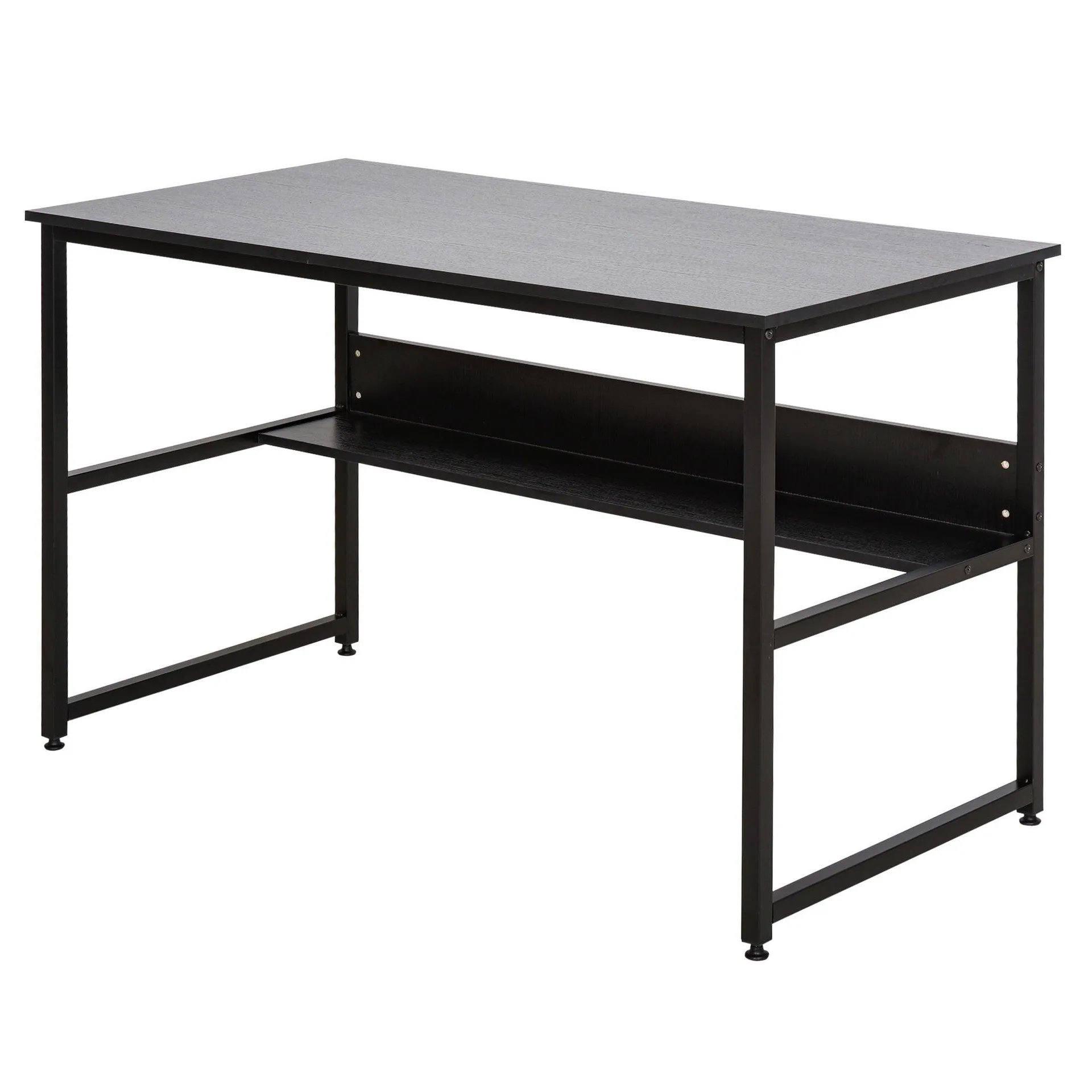 Particle Board 2-Tier Writing Desk Black