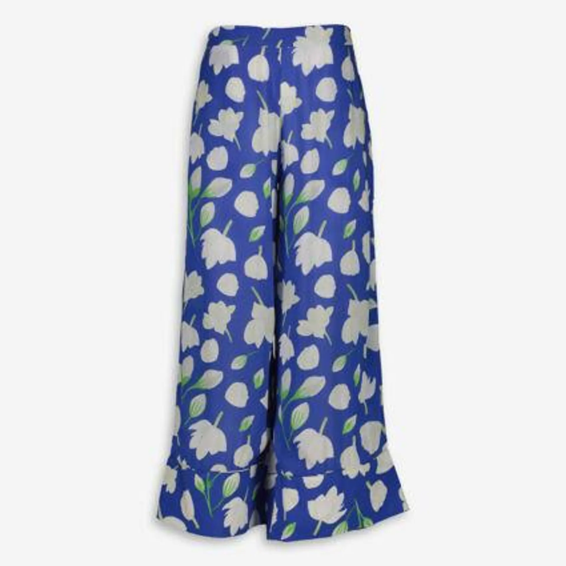 Blue Floral Trousers