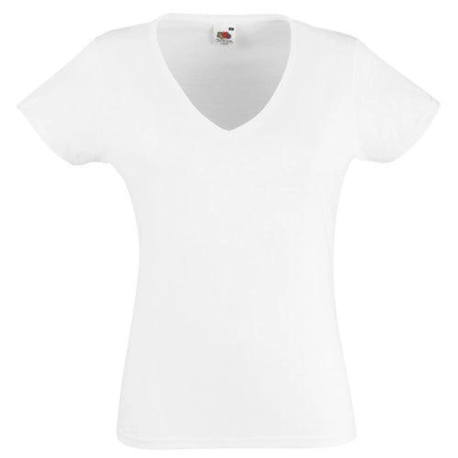 Fruit Of The Loom Ladies Lady-Fit Valueweight V-Neck Short Sleeve T-Shirt