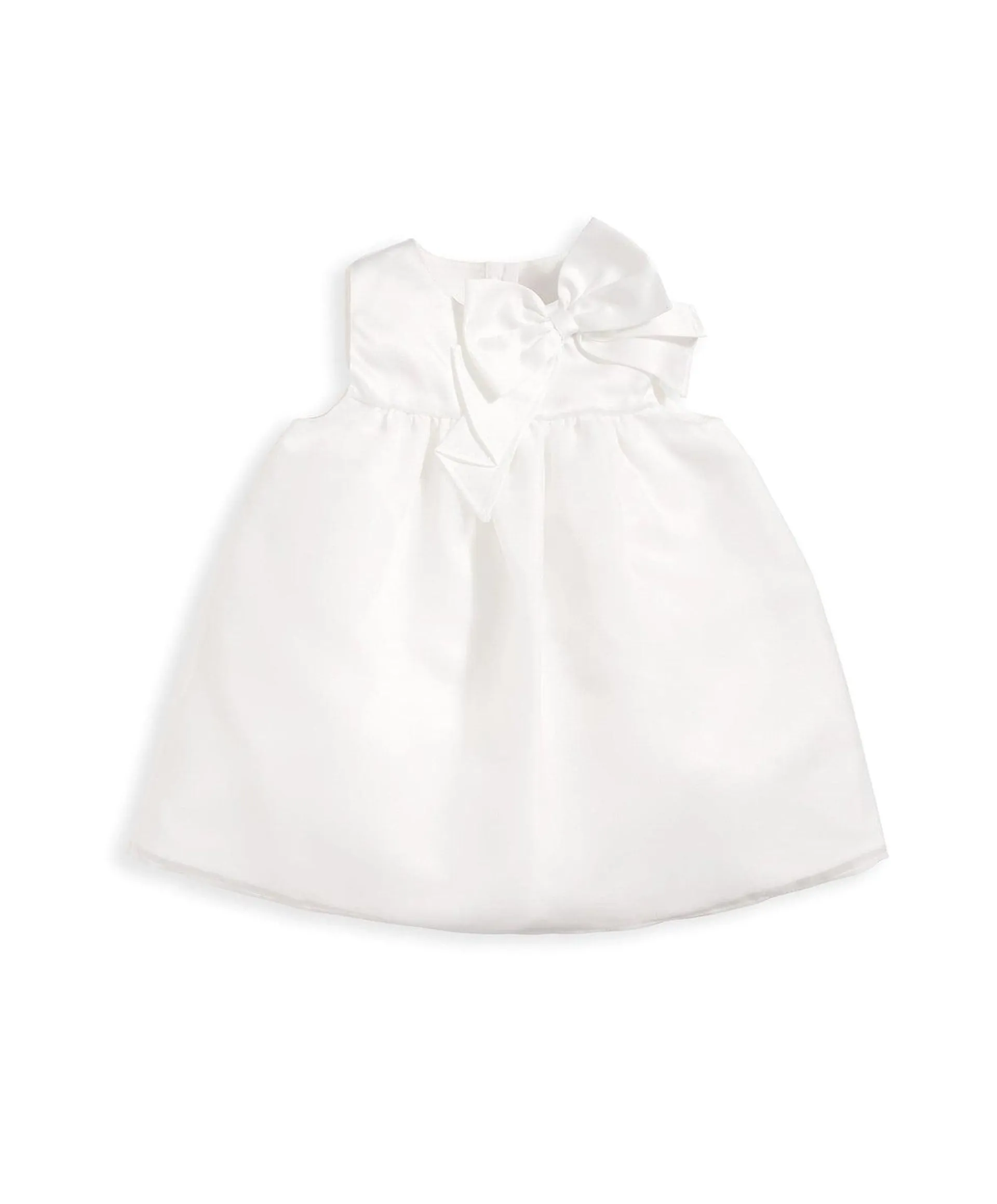 White Organza Bow Dress