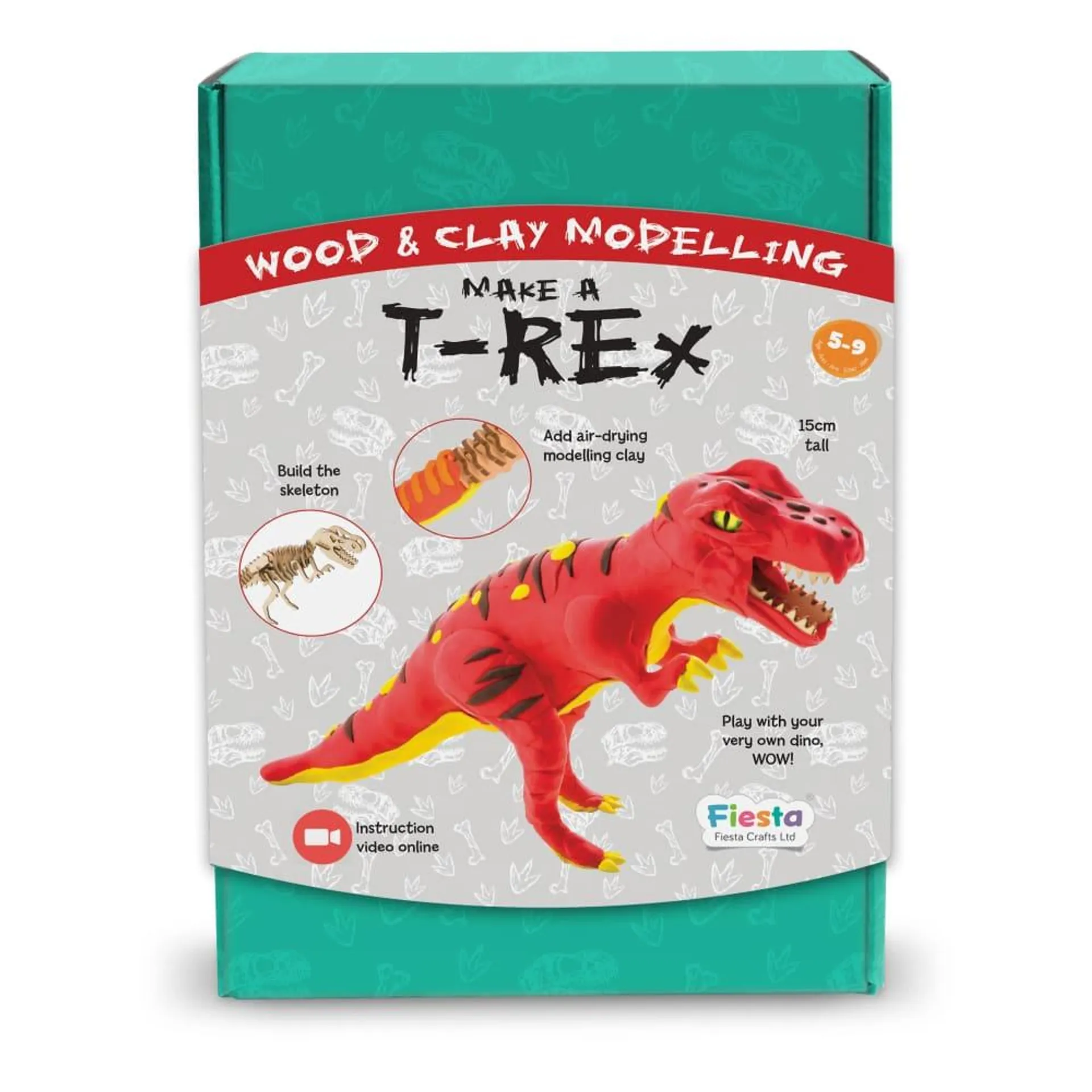 Make a T-Rex Wood & Clay 3D Modelling