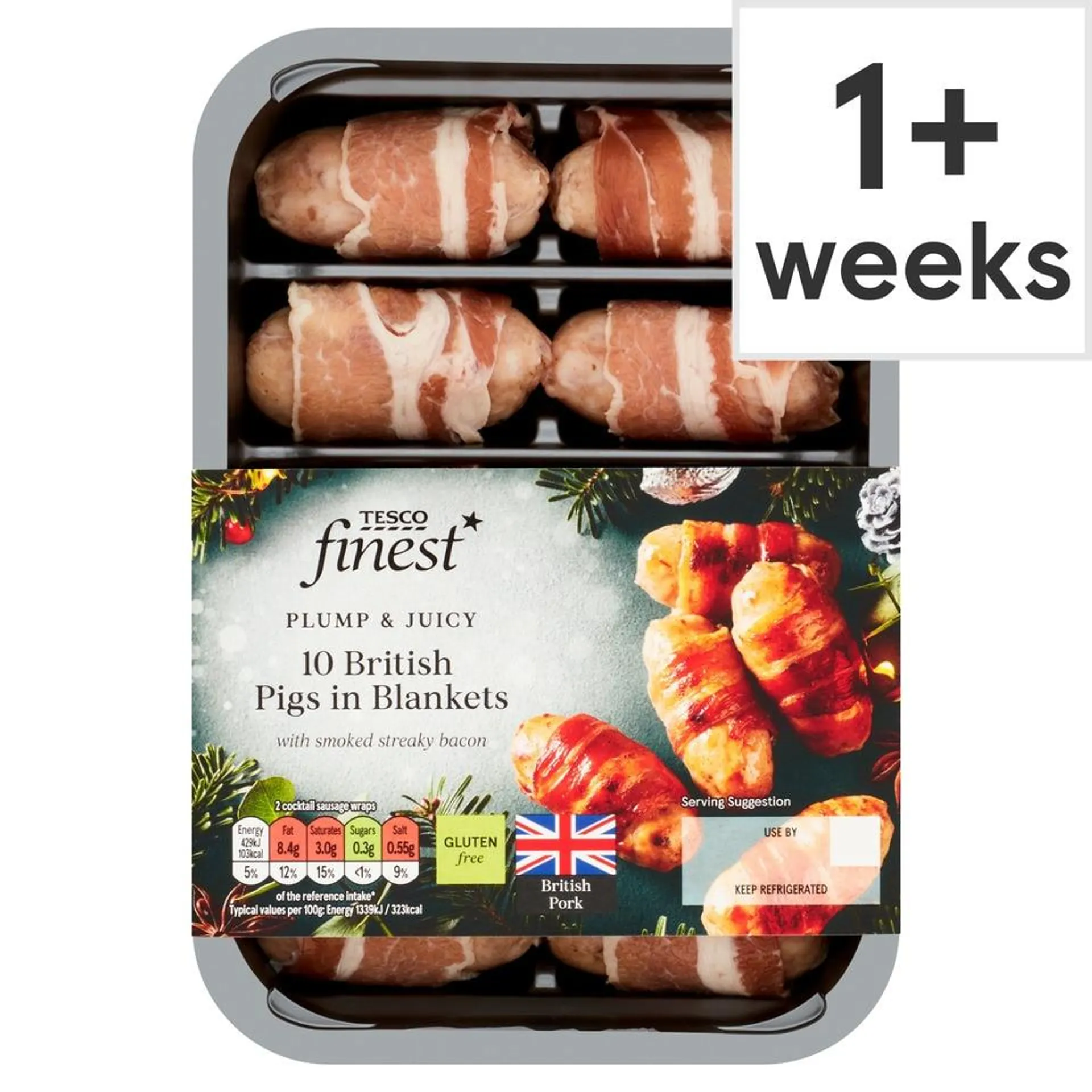 Tesco Finest 10 Pigs In Blankets 210G