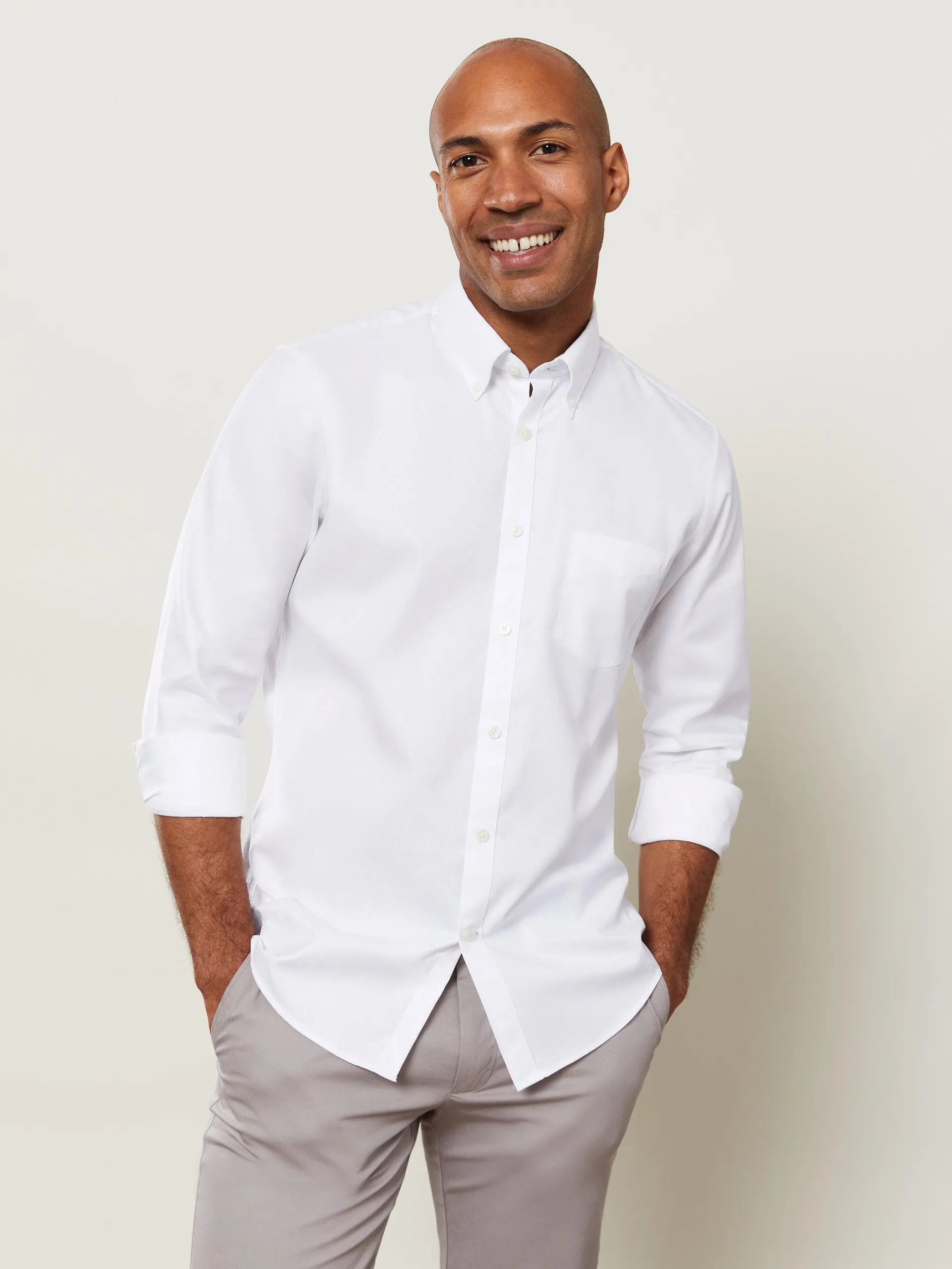 Royal Oxford Slim Fit Plain White Shirt