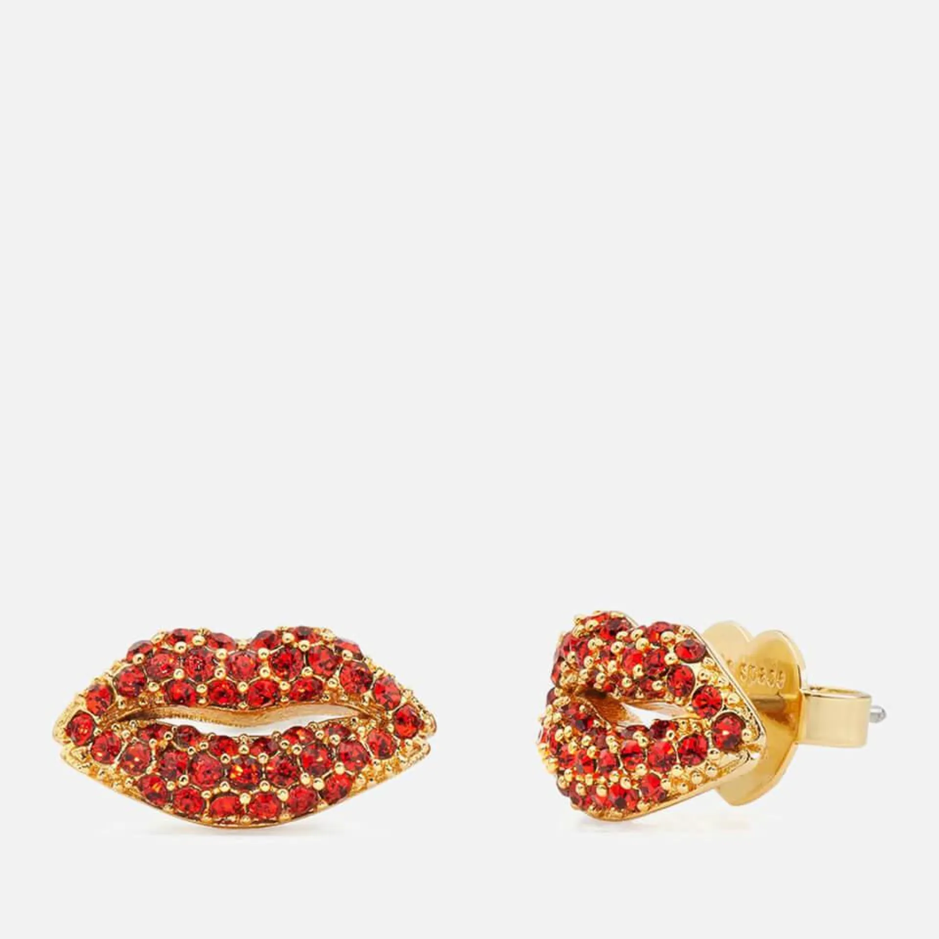 Kate Spade New York Gold-Tone Lips Earrings