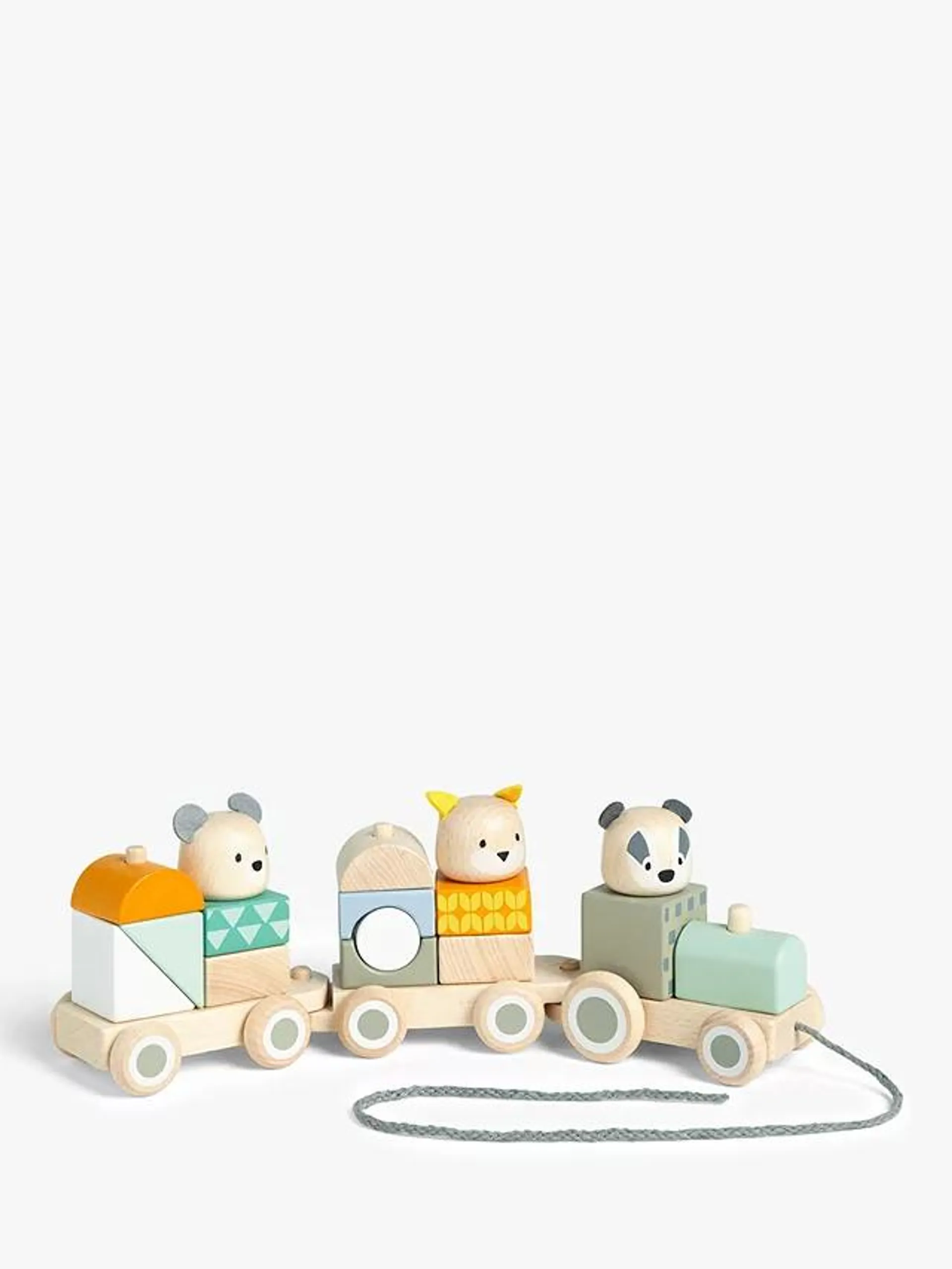 My First Activity Pull Along Train Wooden Toy