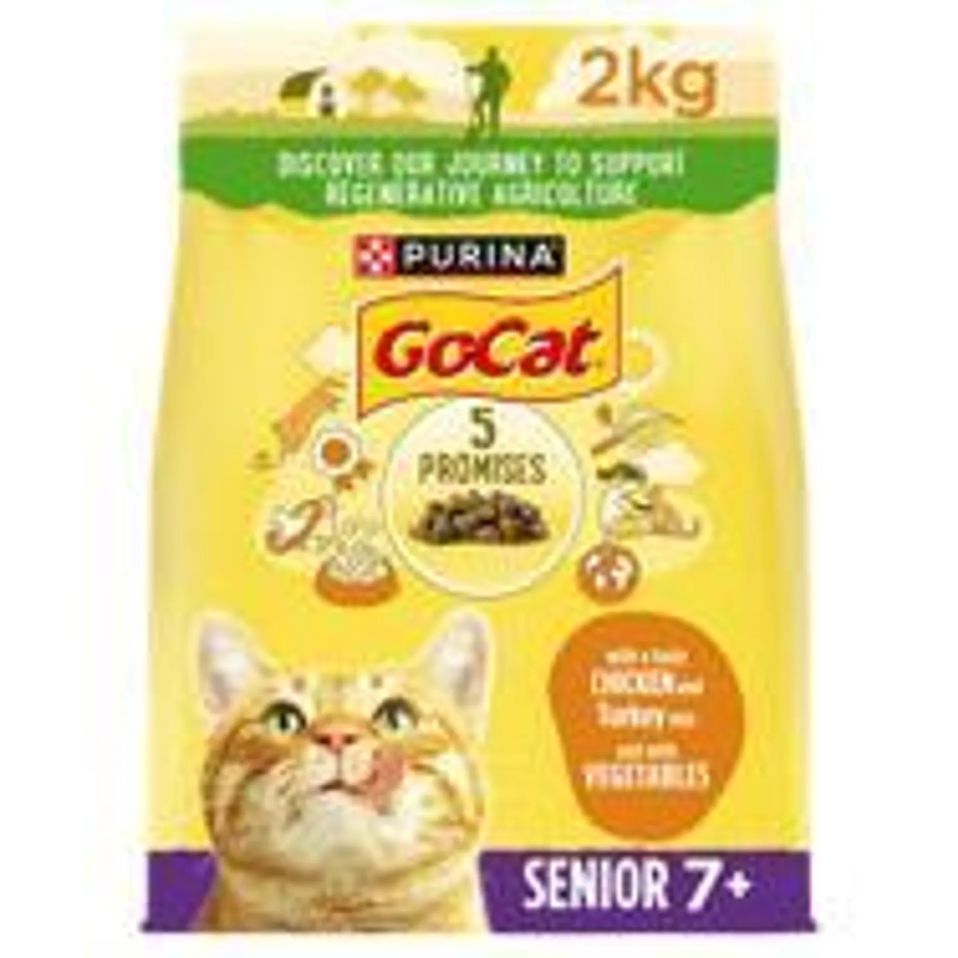 Go-Cat Senior Dry Cat Food Chicken Rice and Veg