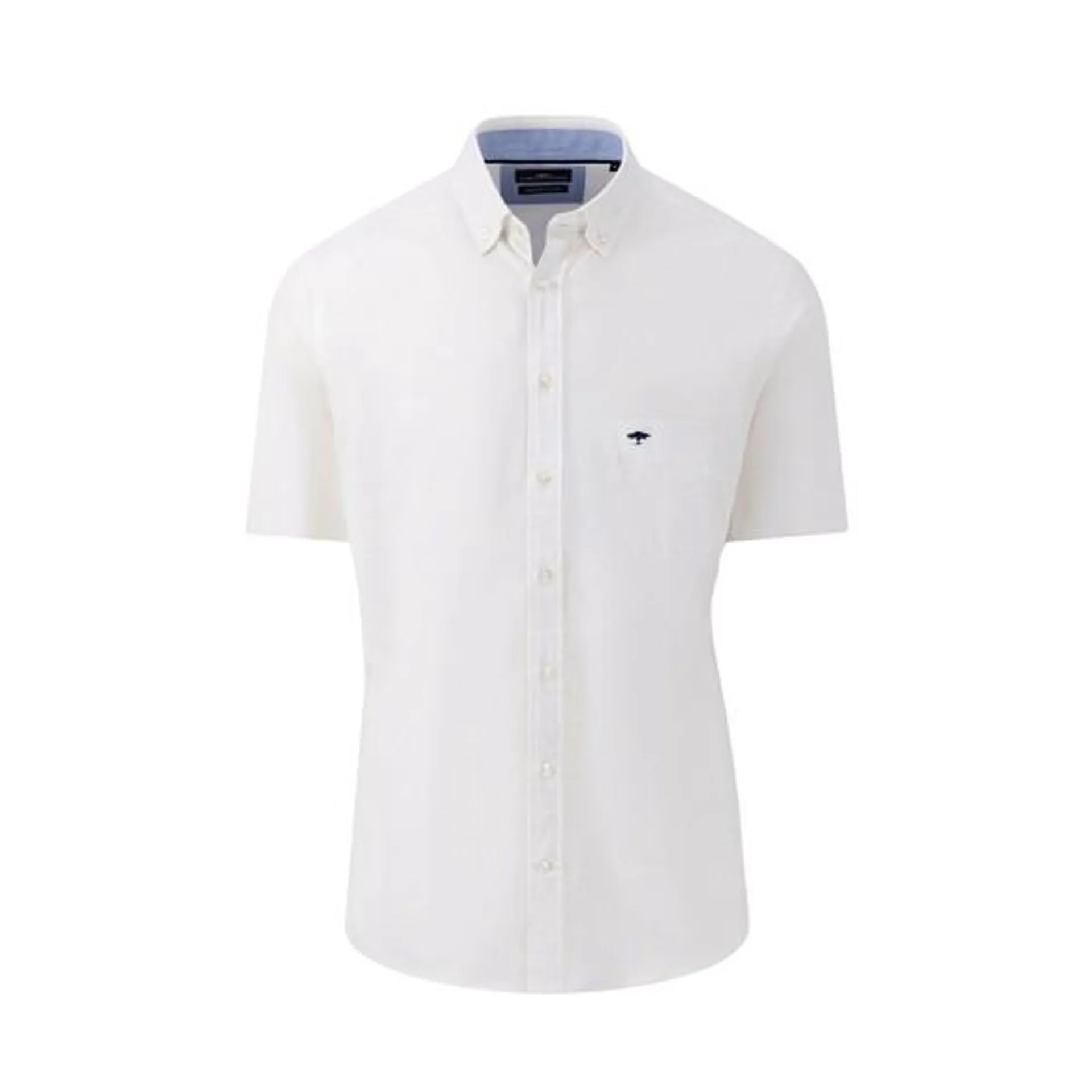 Mens White SS Structured Shirt