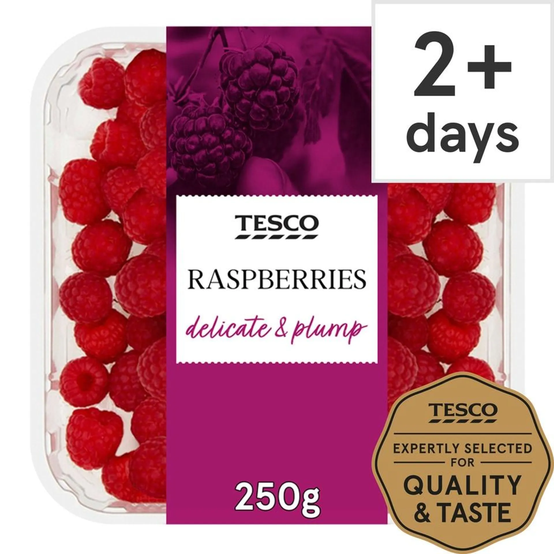 Tesco Raspberries 250G