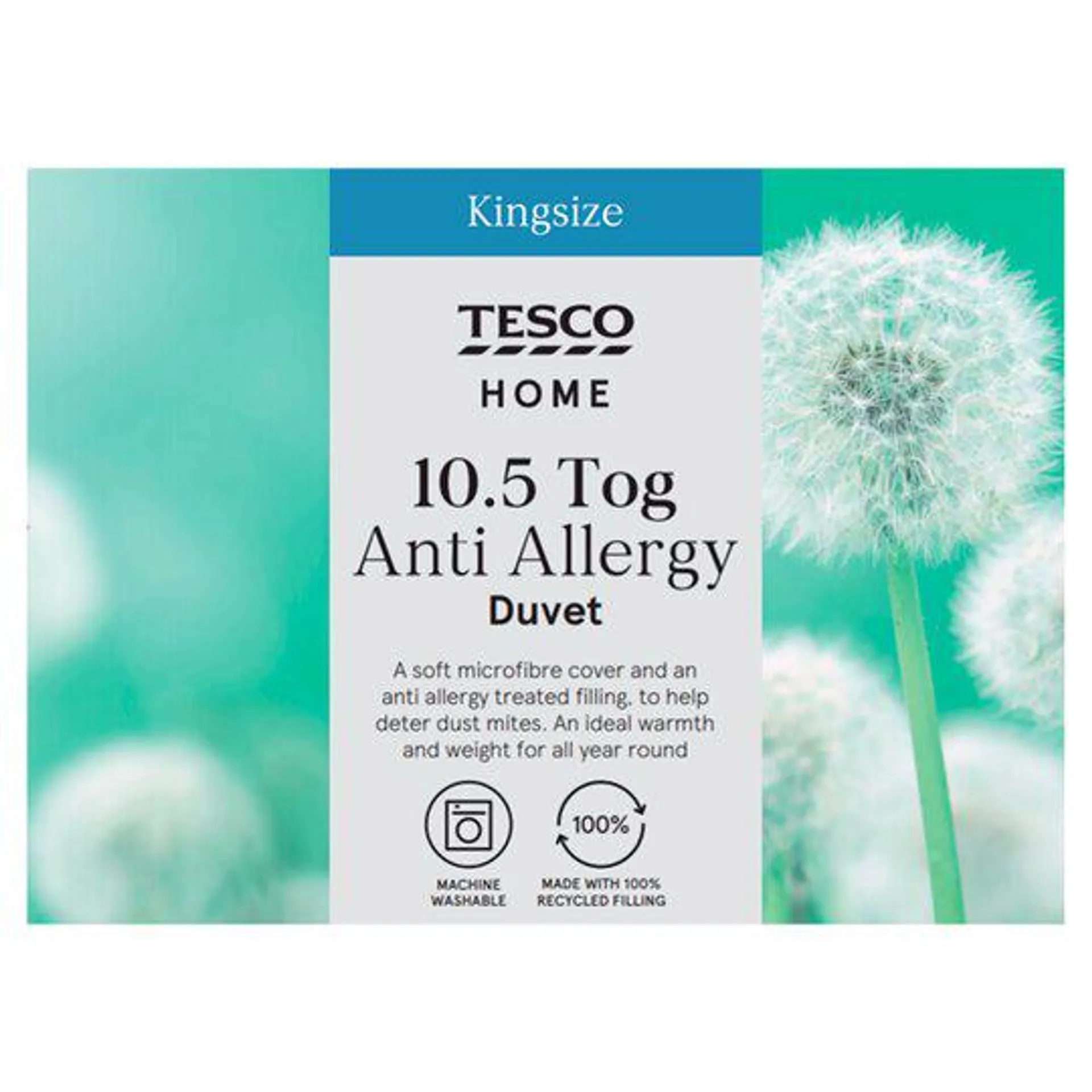 Tesco Anti Allergy 10.5 Tog Duvet King