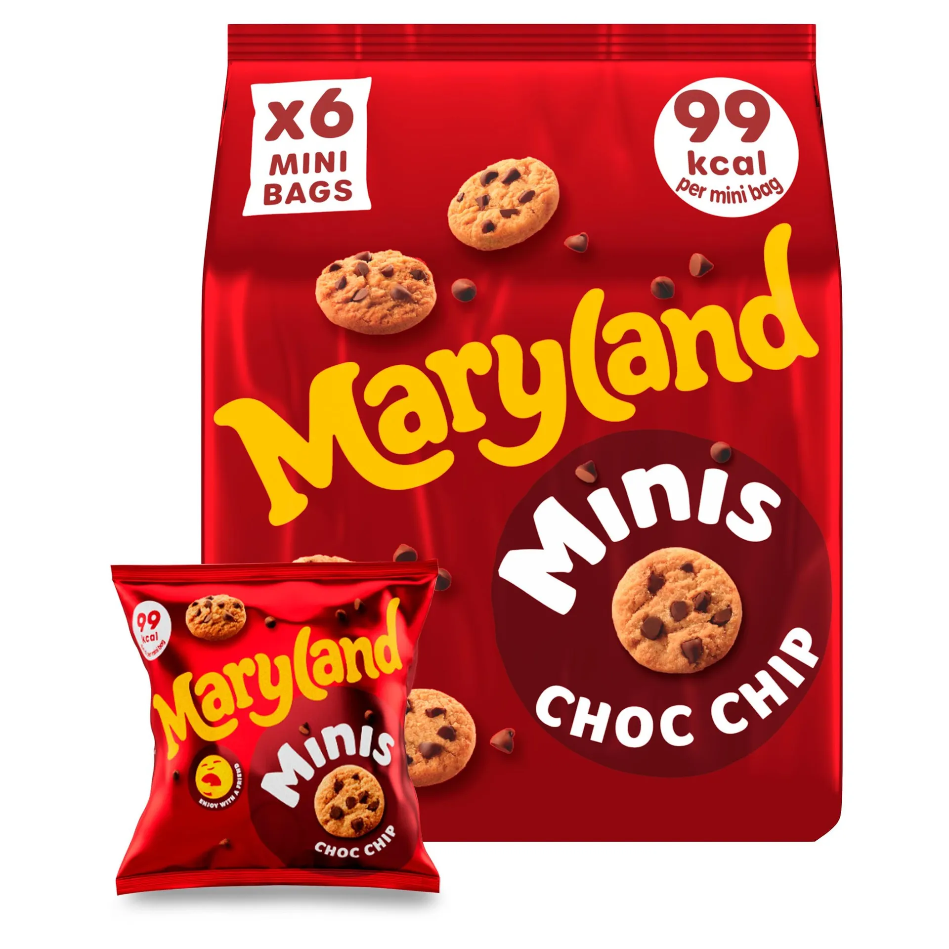 Maryland Minis Choc Chip 6 Mini Bags 118.8g