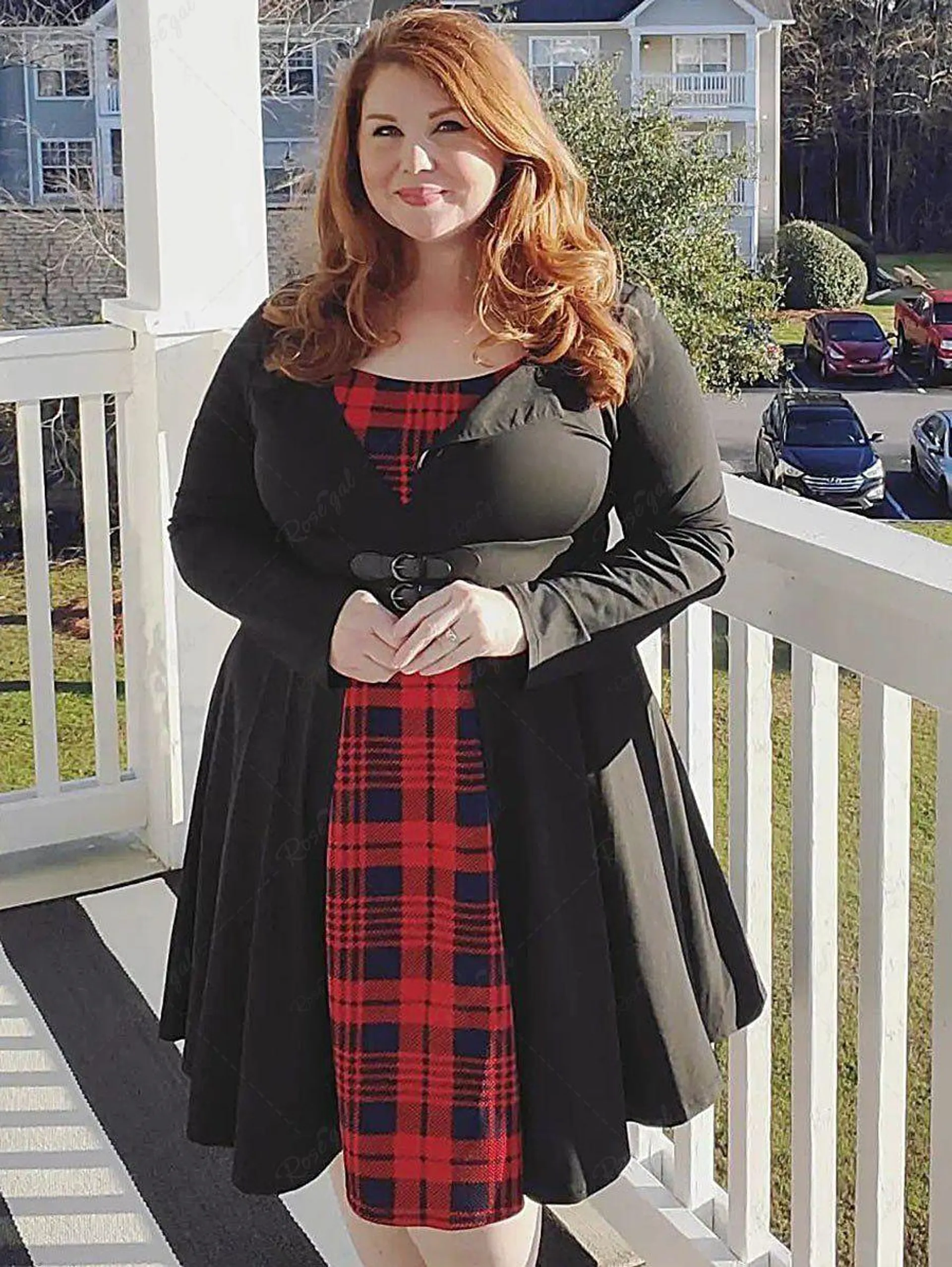 Plus Size Vintage Plaid Pin Up Dress - 3x | Us 22-24