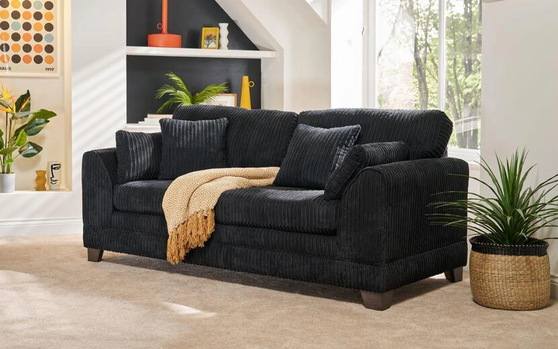 Phoebe Jumbo Cord 3 Seater Sofa