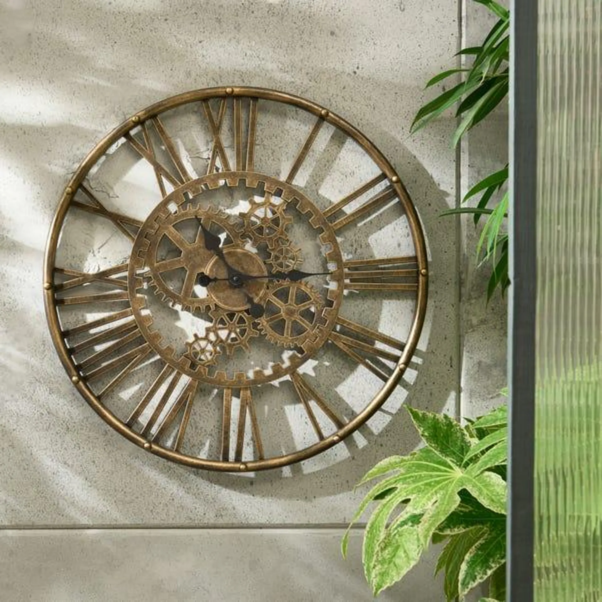 Cogs Indoor Outdoor Wall Clock