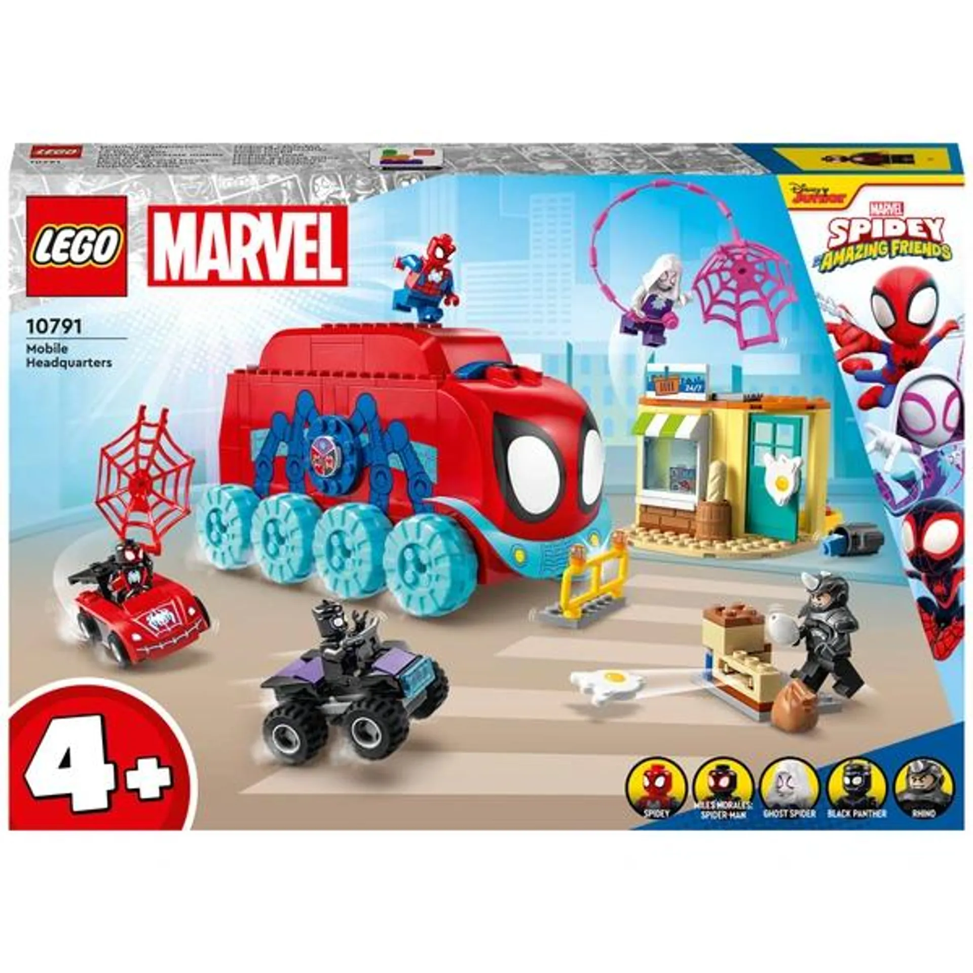 LEGO Marvel 10791 Spidey and His Amazing Friends Spider-Man's Team Mobile Headquarters Set