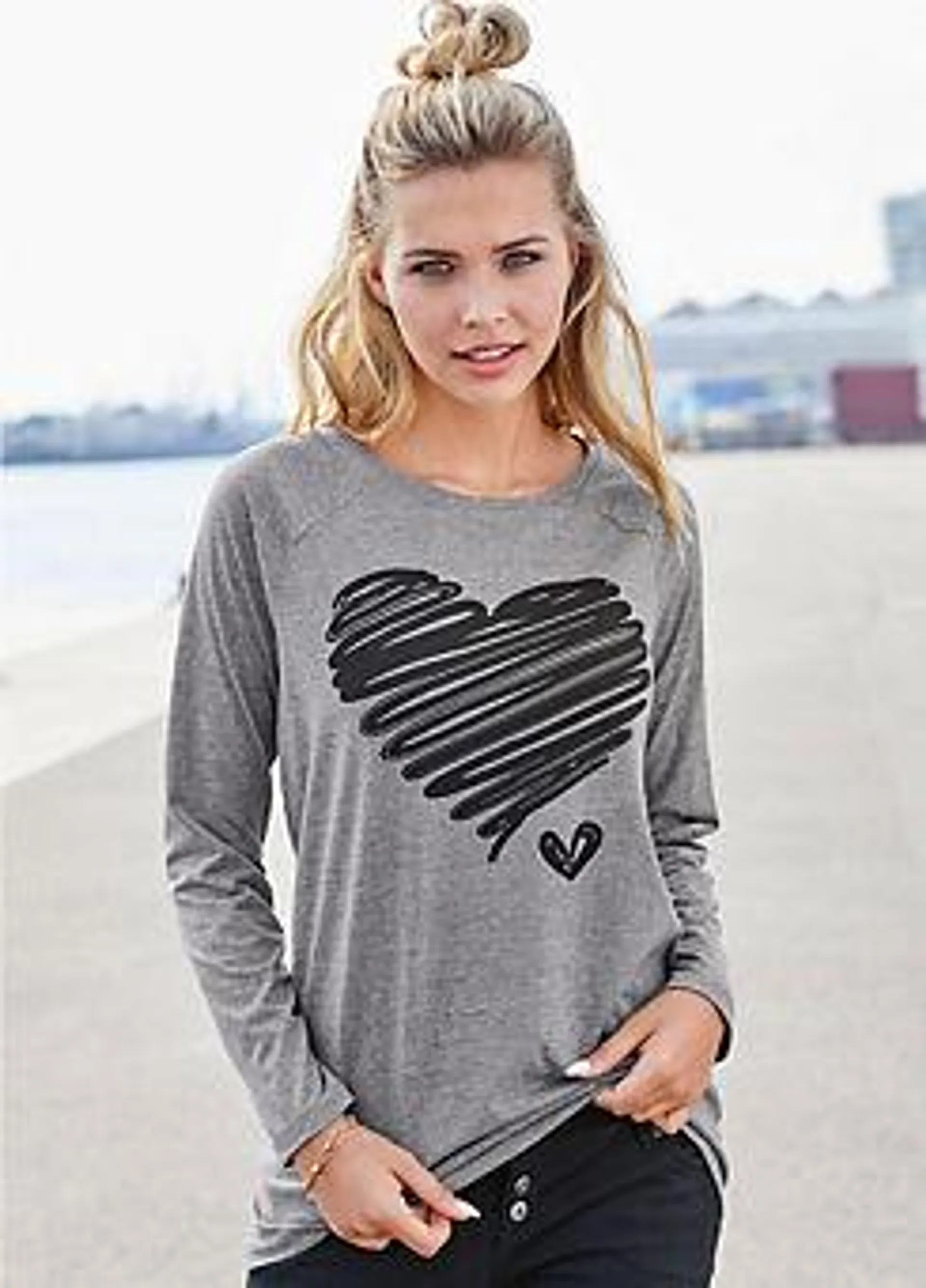 Heart Print Top