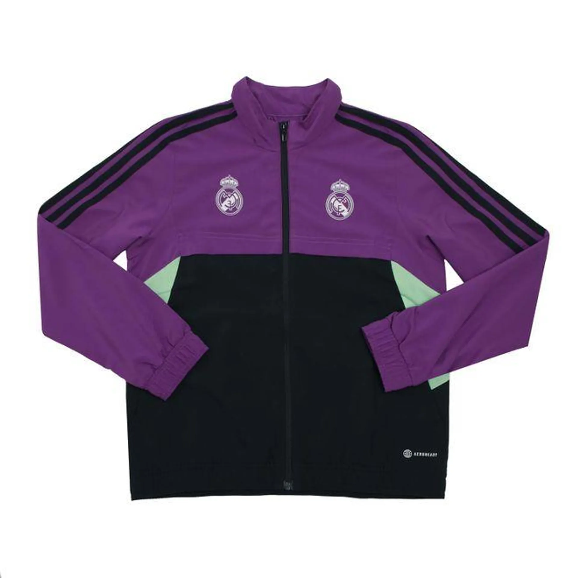 adidas Boys Real Madrid 2022/23 Presentation Jacket in Purple