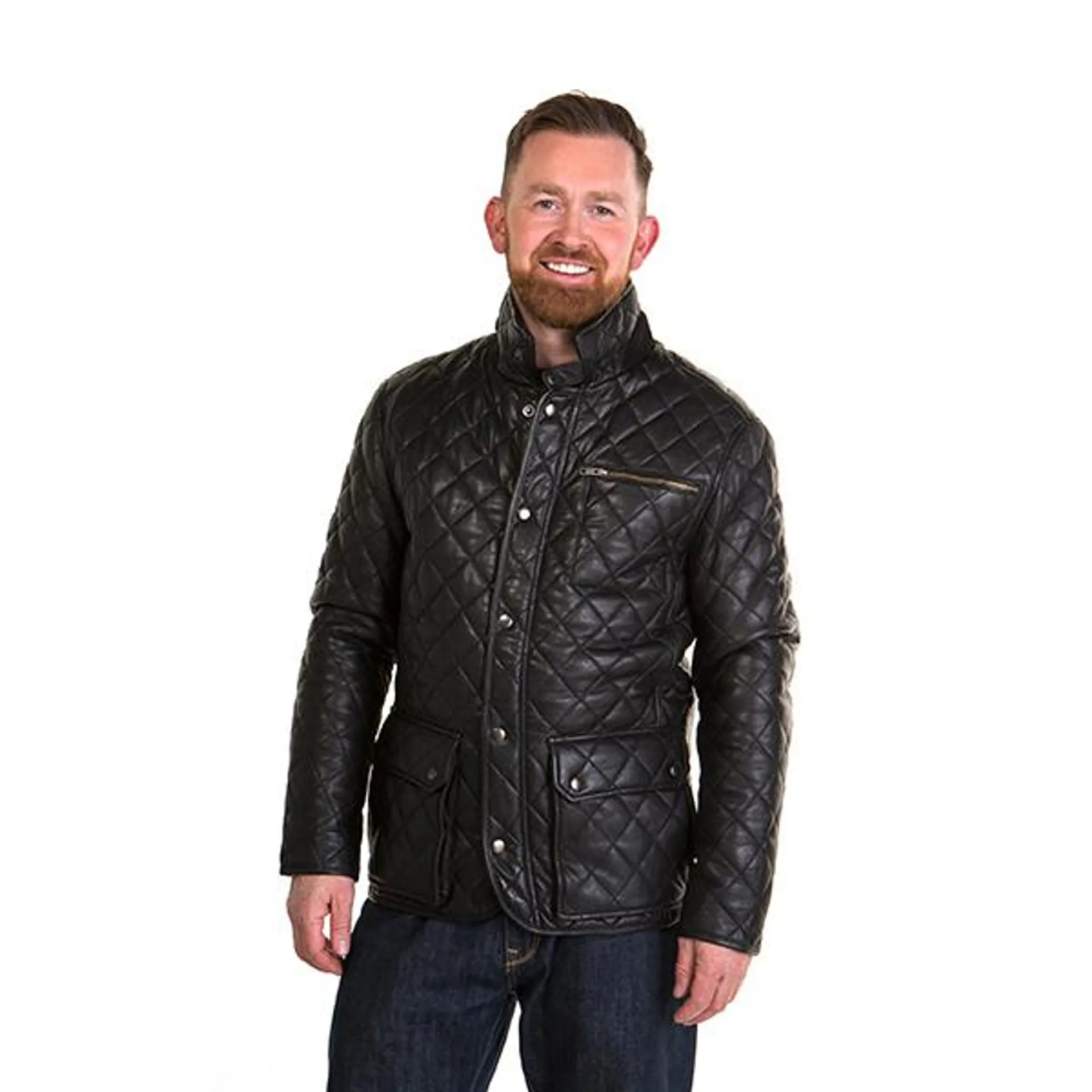 Woodland Leather Gents Criss Cross Jacket