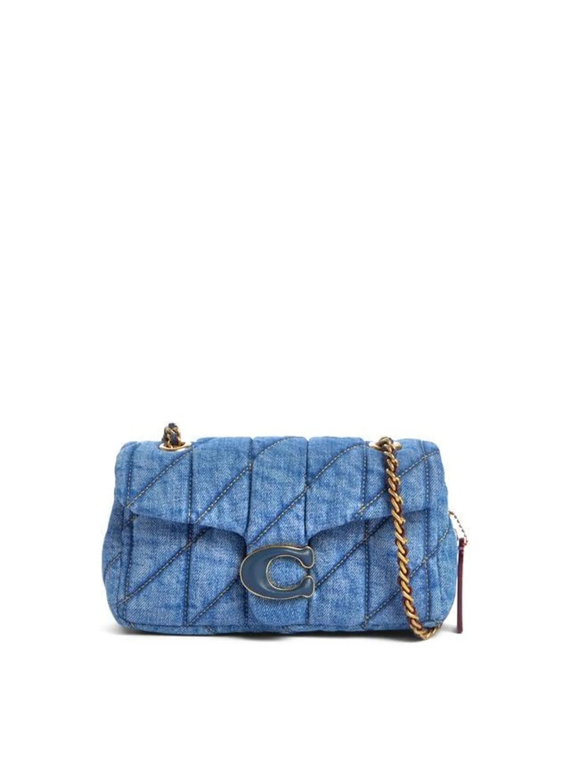 Tabby Quilted Shoulder Bag 20 Denim