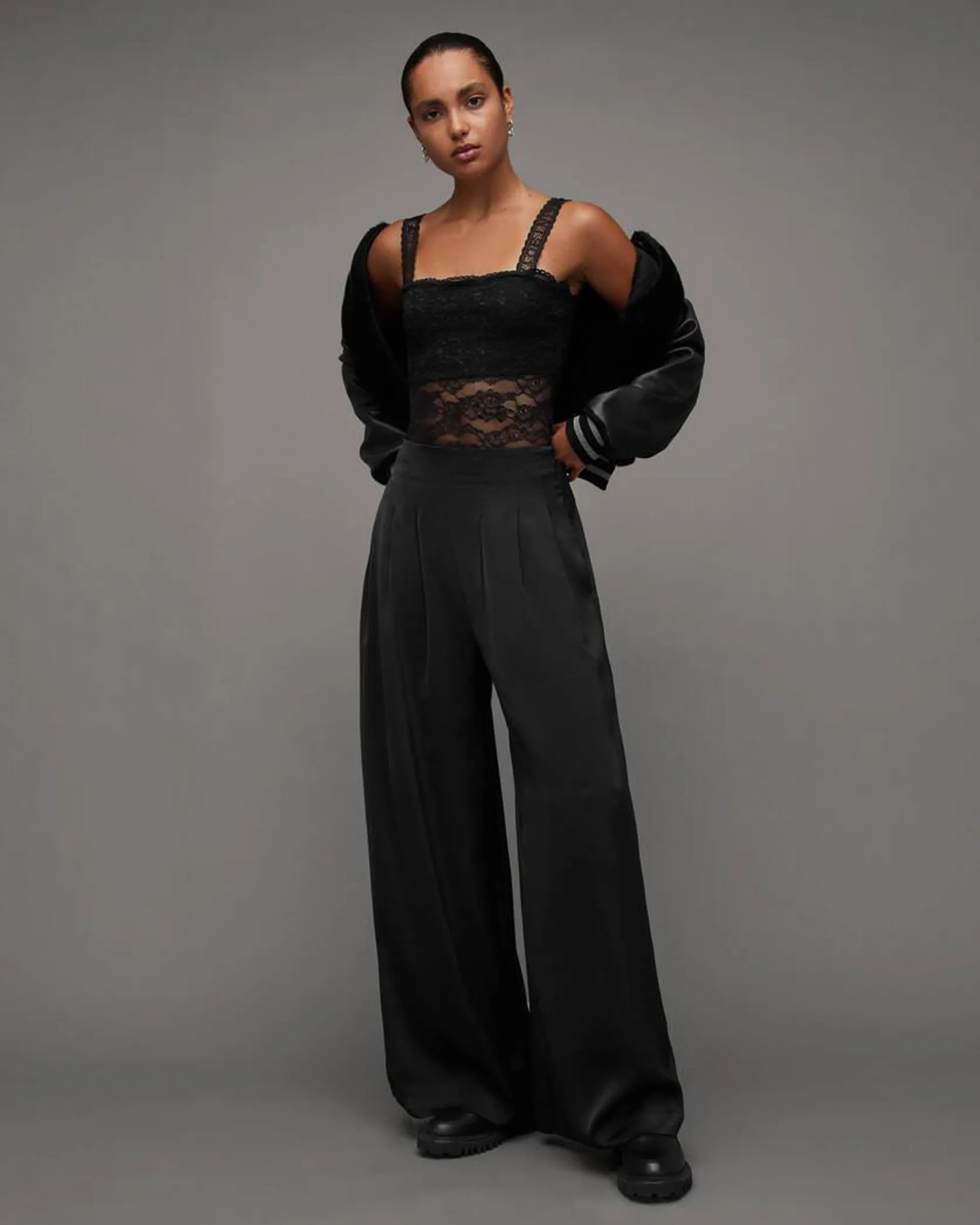 Cody High-Rise Wide Leg Trousers