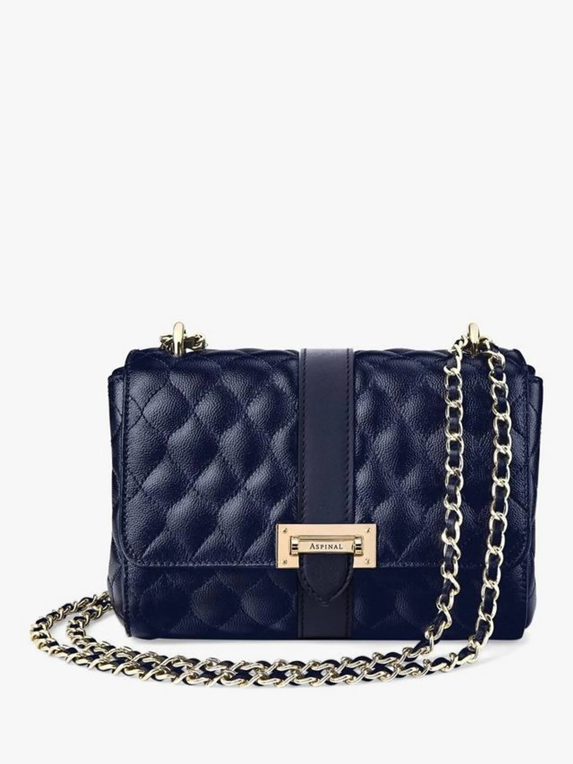 Lottie Small Quilted Pebble Leather Shoulder Bag