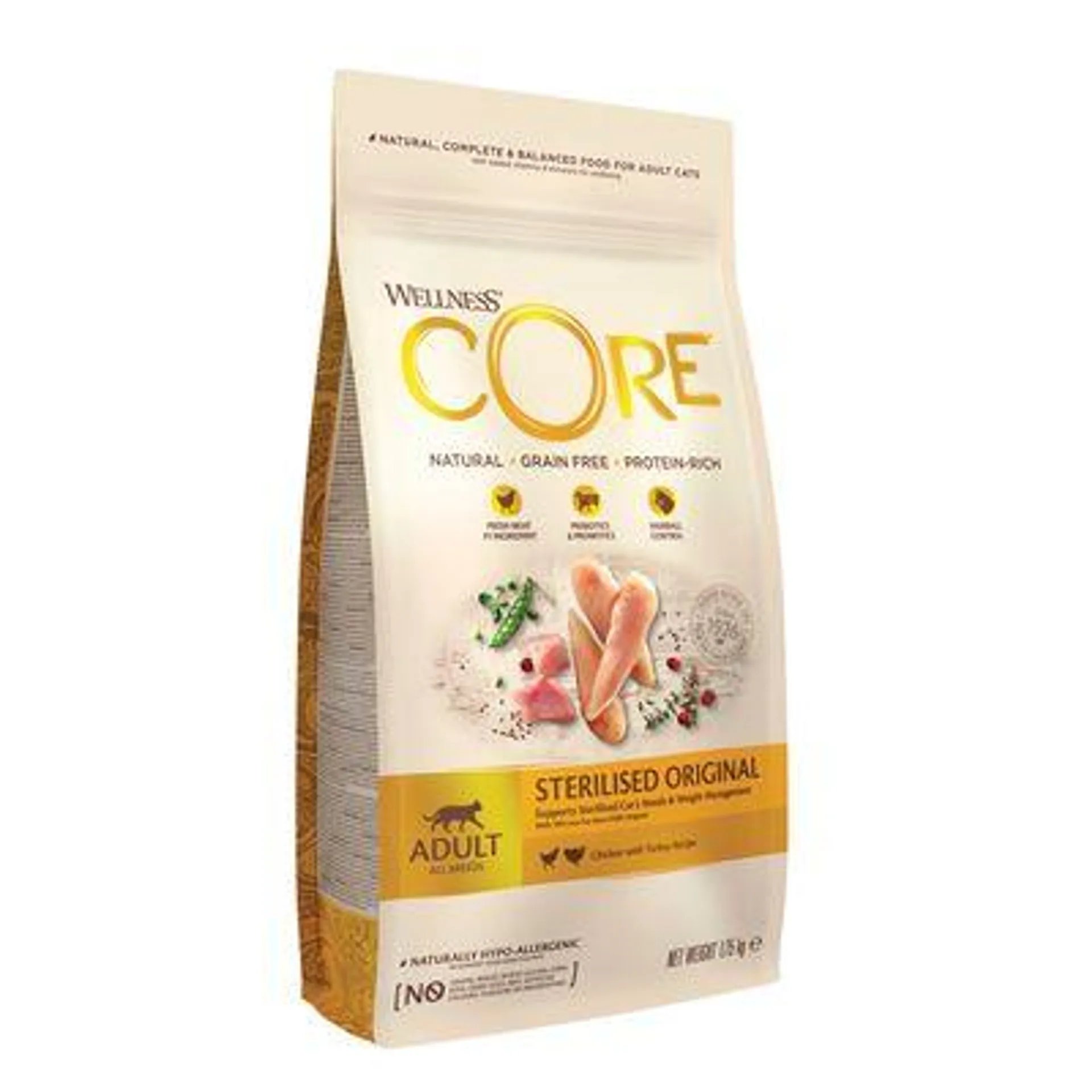 1.75kg Wellness Core Adult Dry Cat Food - 15% Off!*