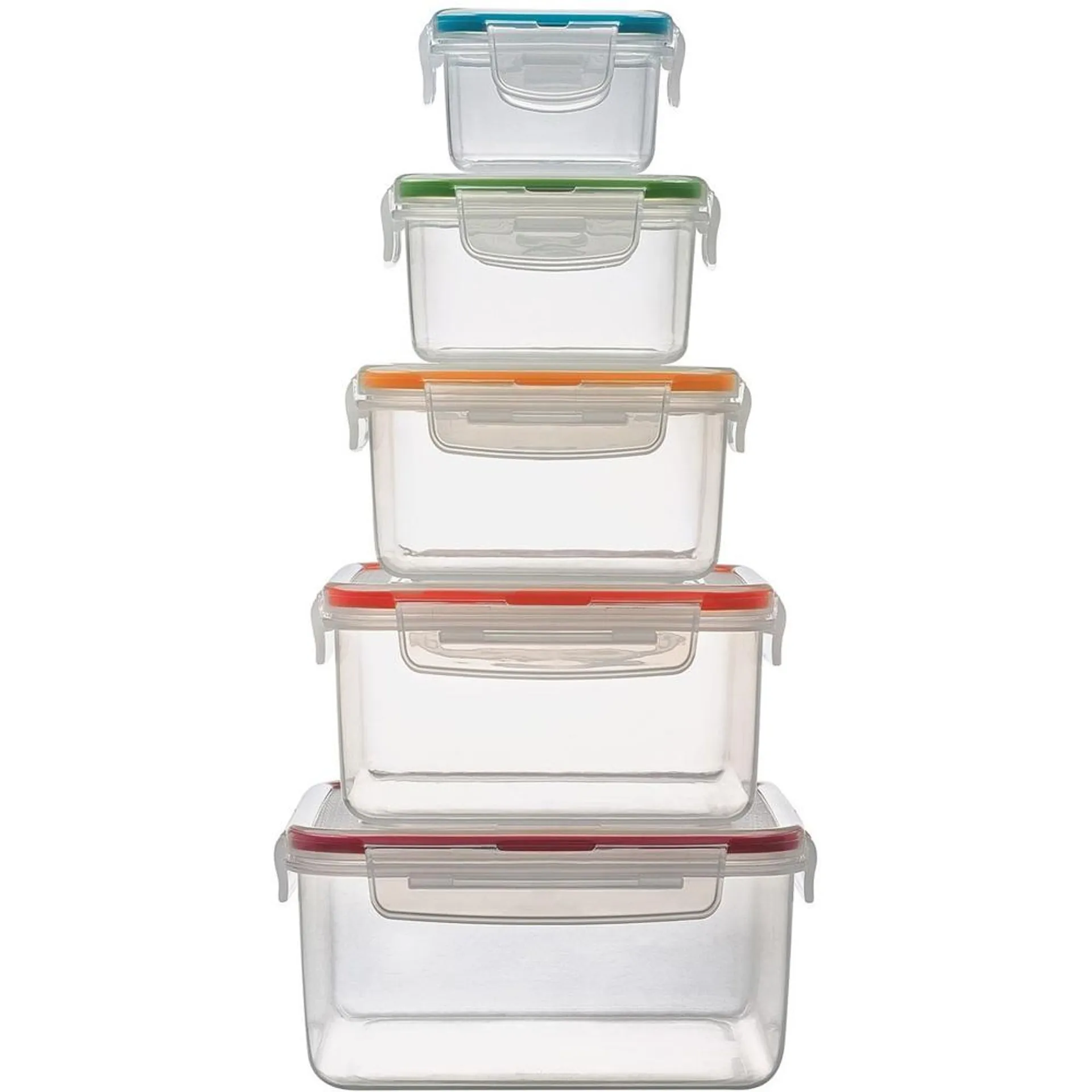 LocknLock 5 Piece Square Nestable Container