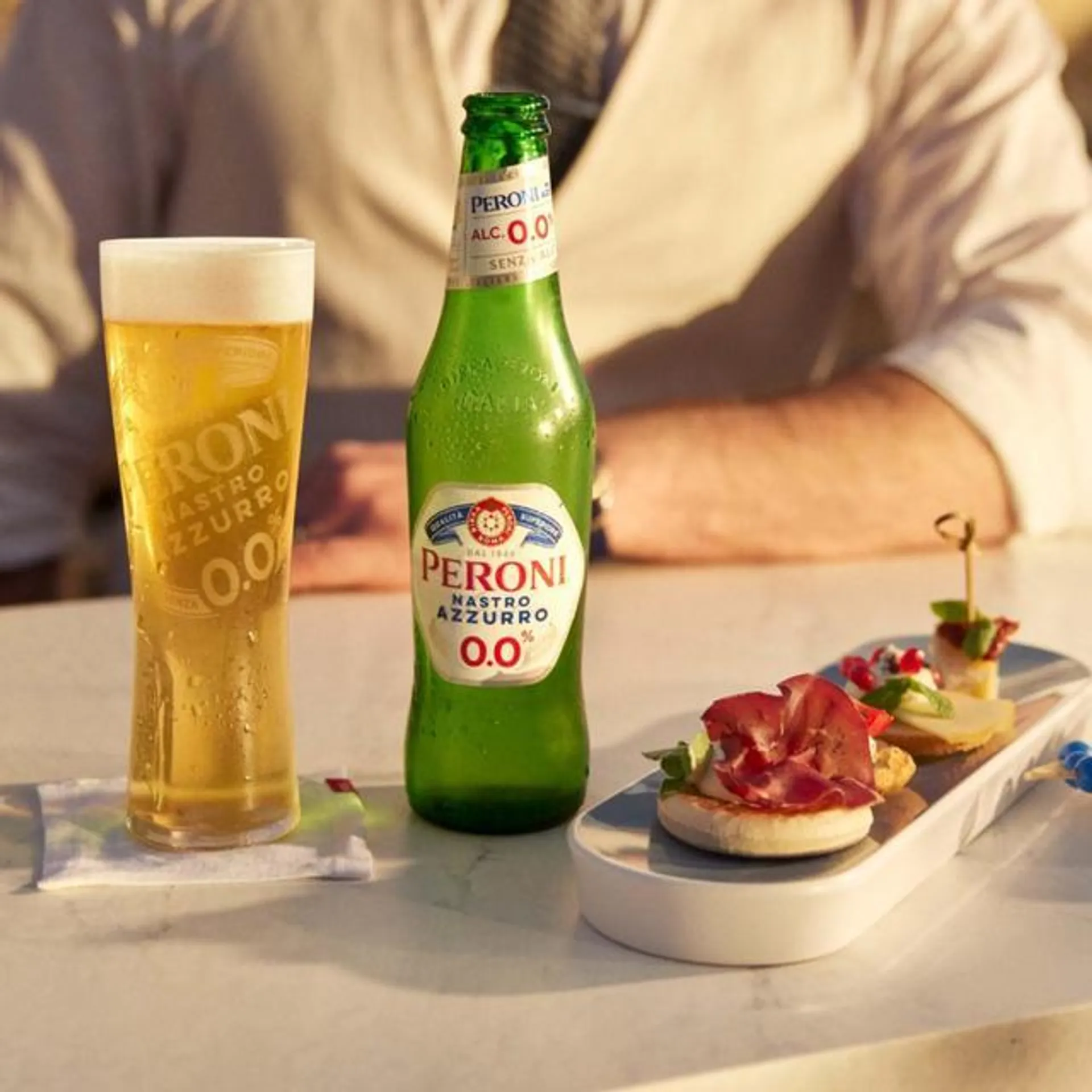 Peroni Nastro Azzurro 0% Alcohol Free Beer Lager Bottles