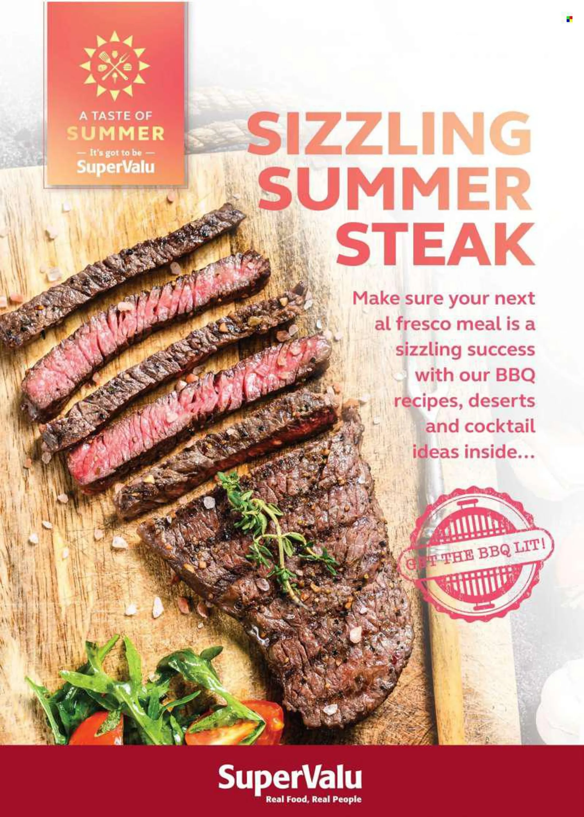 SuperValu offer  - Sales products - steak. Page 1.