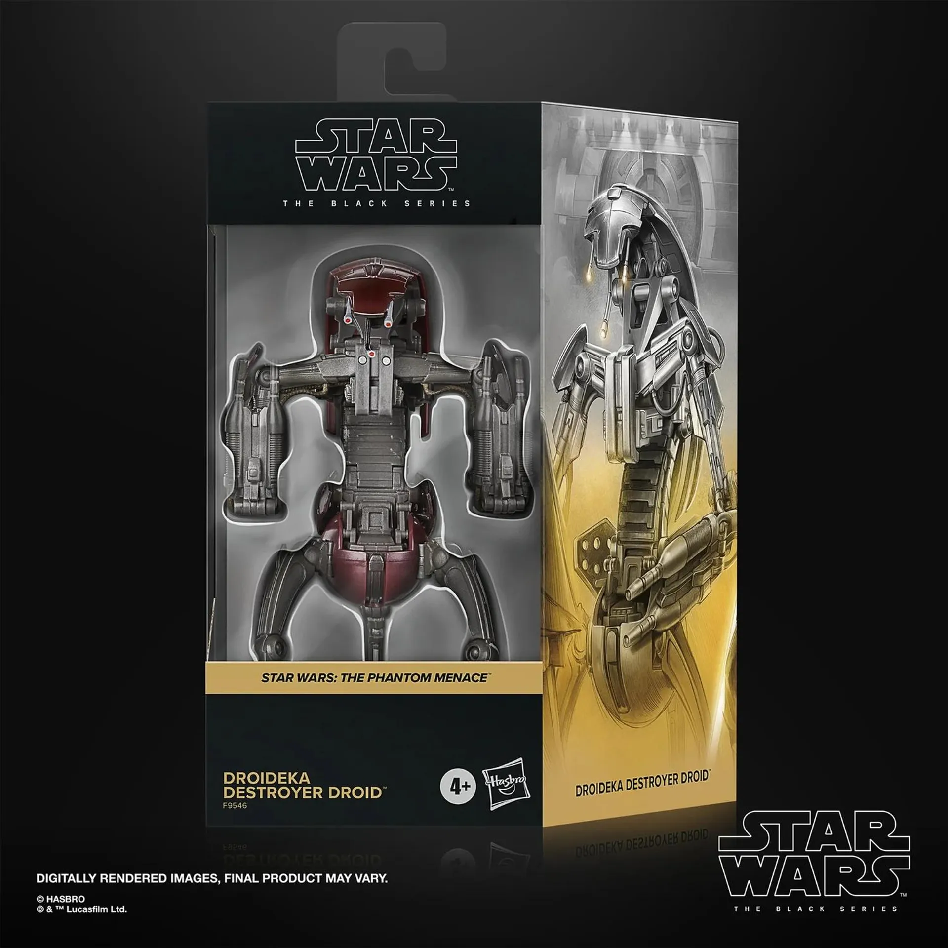 Hasbro Star Wars The Black Series Droideka Destroyer Droid, Star Wars: The Phantom Menace Action Figure (6”)