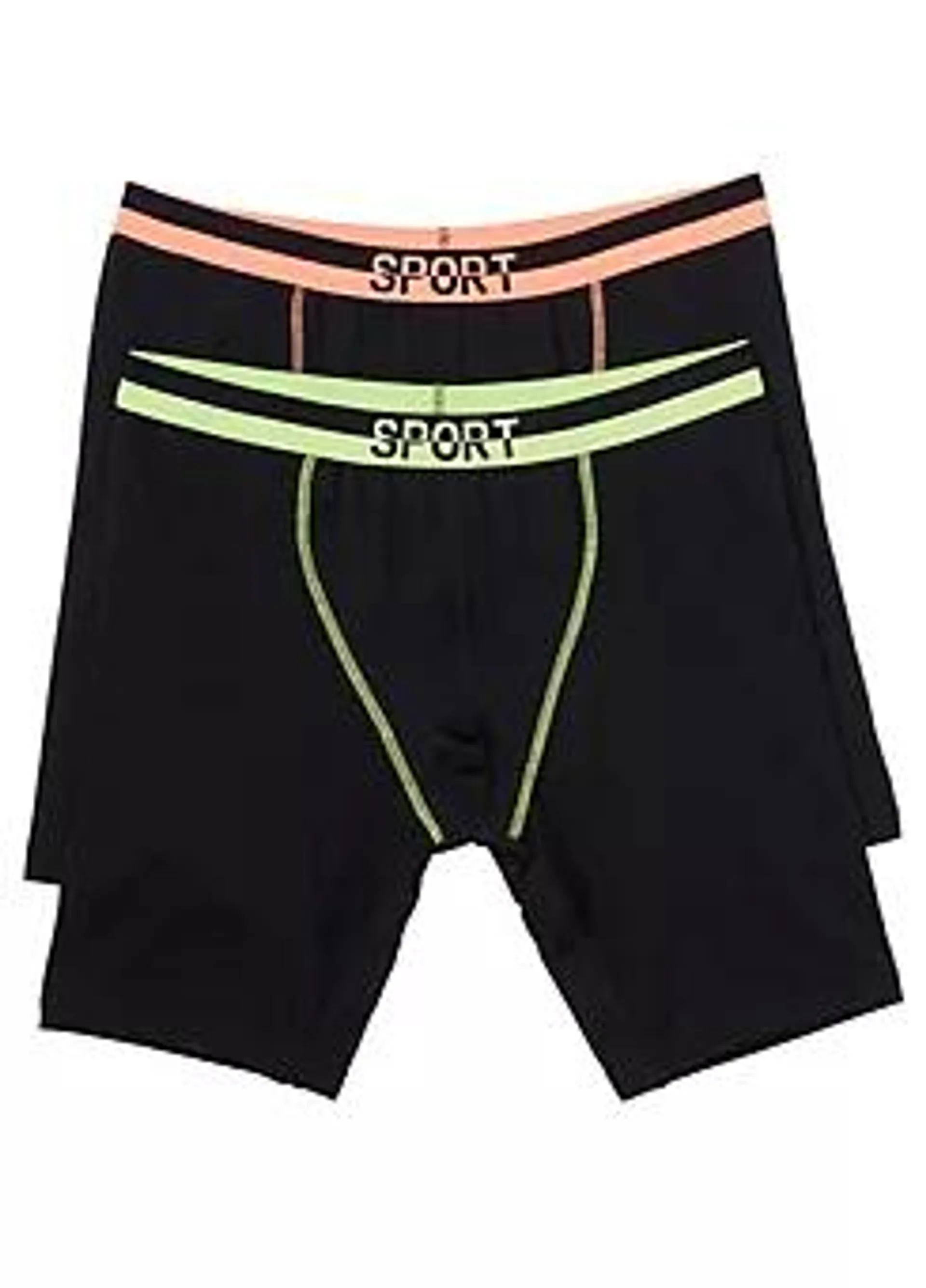 Pack of 2 Long Fitted Boxers