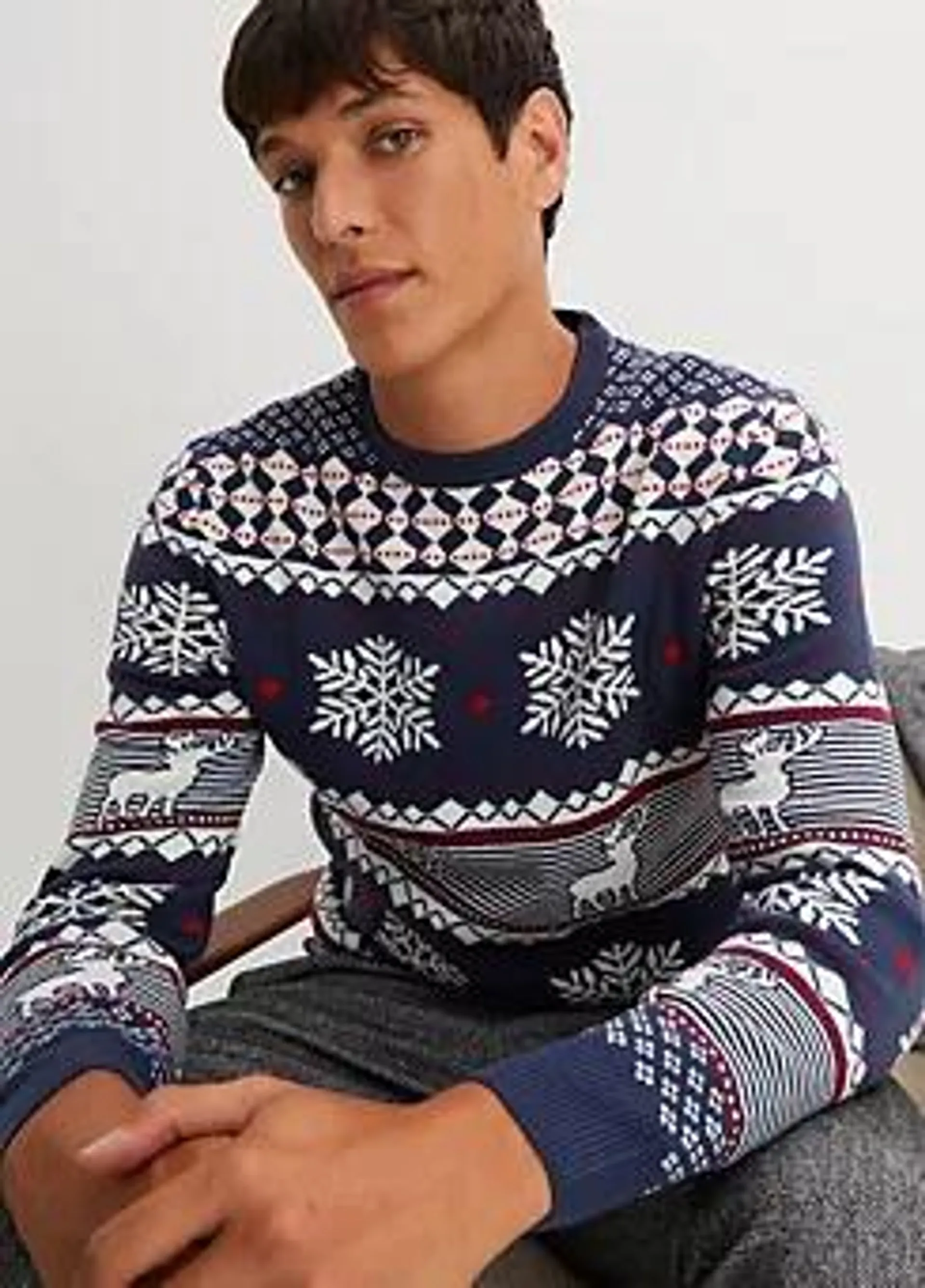 Fairisle Crew Neck Jumper