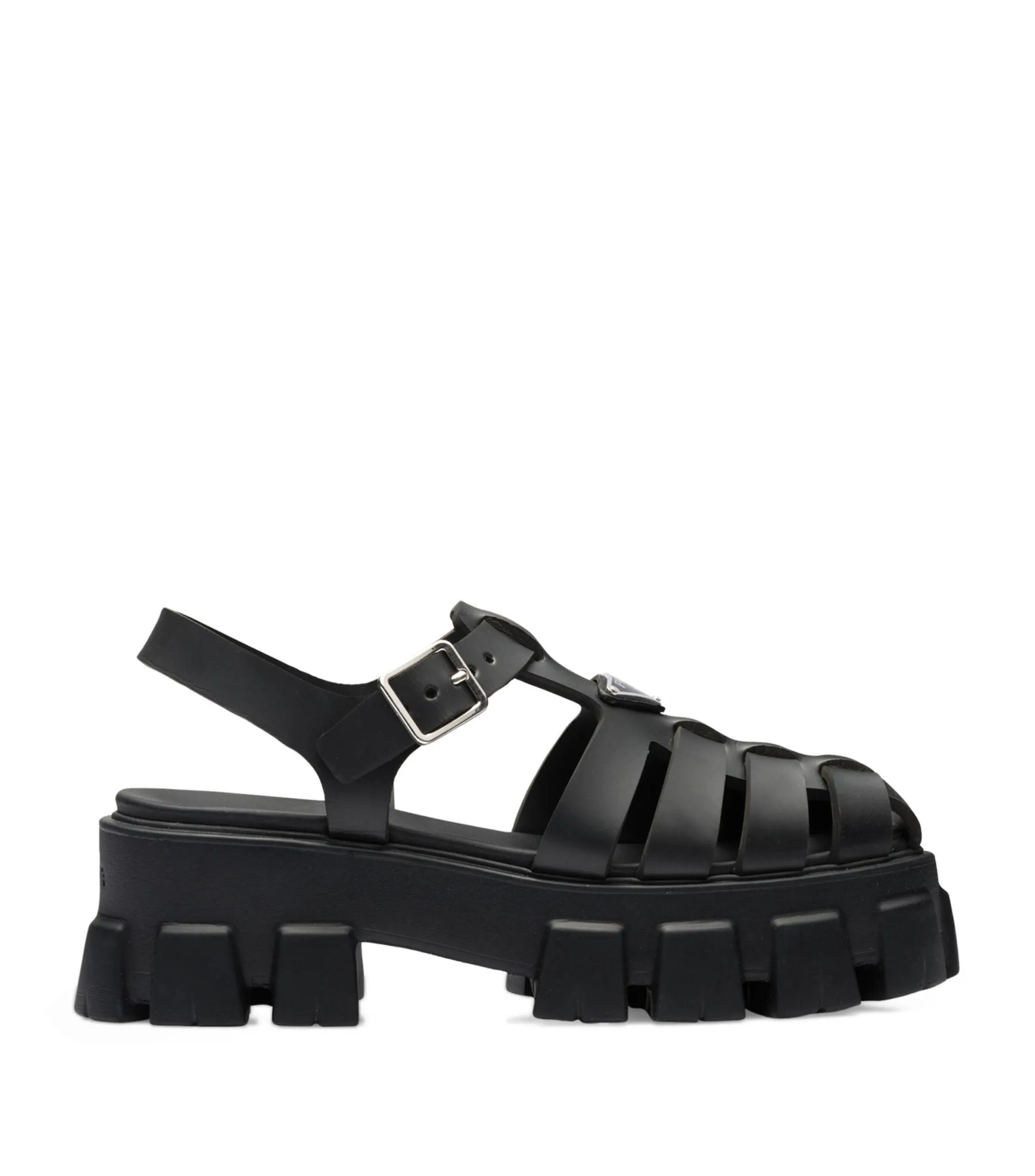 Leather Monolith Platform Sandals 35