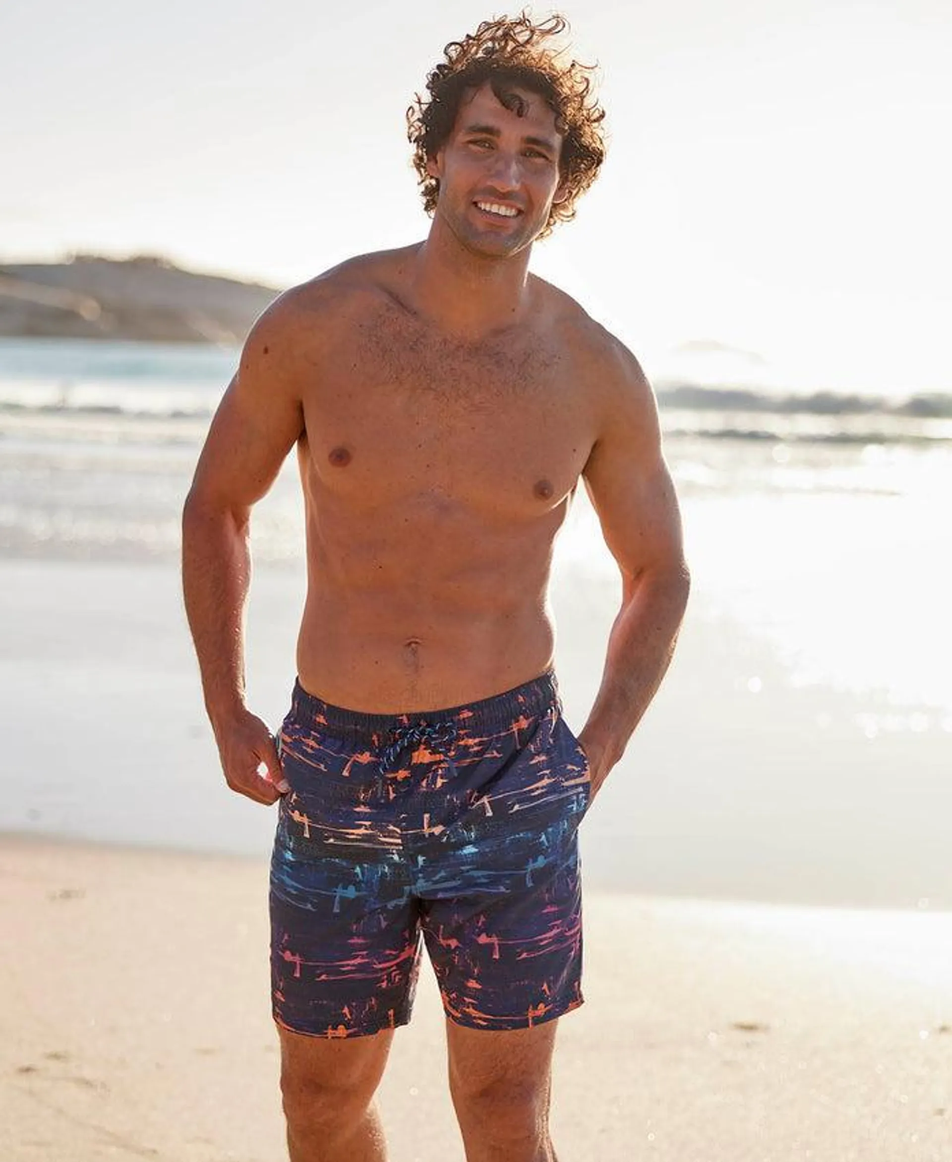 Deep Dive Mens Printed Boardshorts